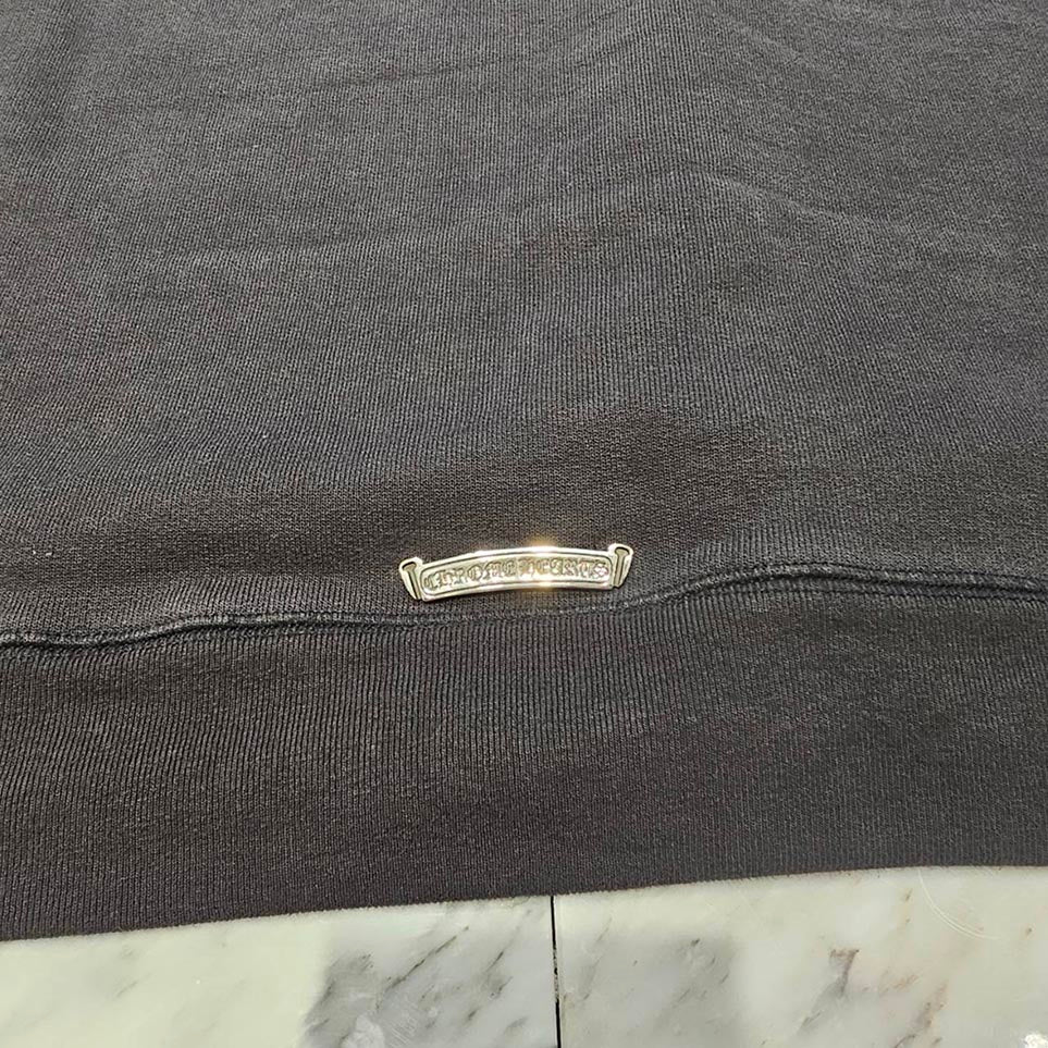 CHROME HEARTS Y NOT Triple Cross Leather Patch Sweat Shirt Size XL クロムハーツ ワイノット トリプルクロス レザーパッチ スウェットシャツ サイズXL