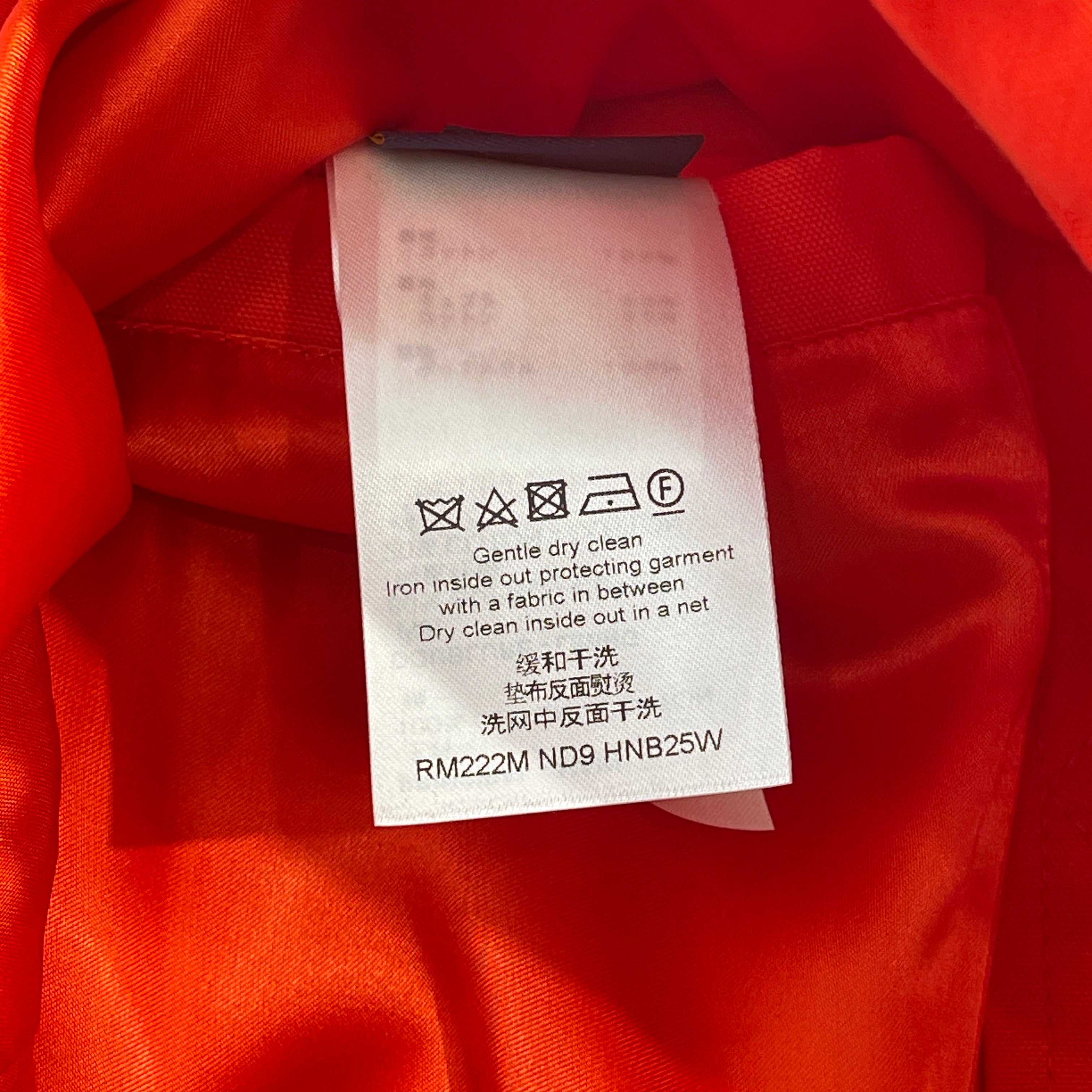 LOUIS VUITTON 2022AW Embroidered Denim Bomber Zip Up Jacket Size 56 ルイヴィトン エンブロイダード デニムボンバー ジップアップジャケット サイズ56