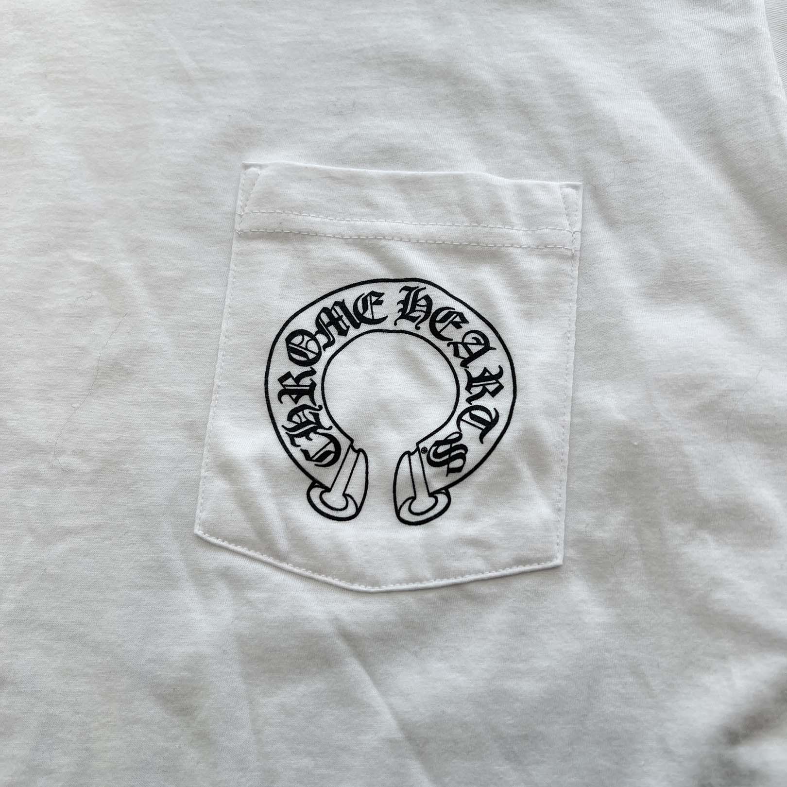 CHROME HEARTS Floral Cross Horseshoe Long Sleeve Tee Size XL クロムハーツ フローラルクロス ホースシュー ロングスリーブTシャツ サイズXL