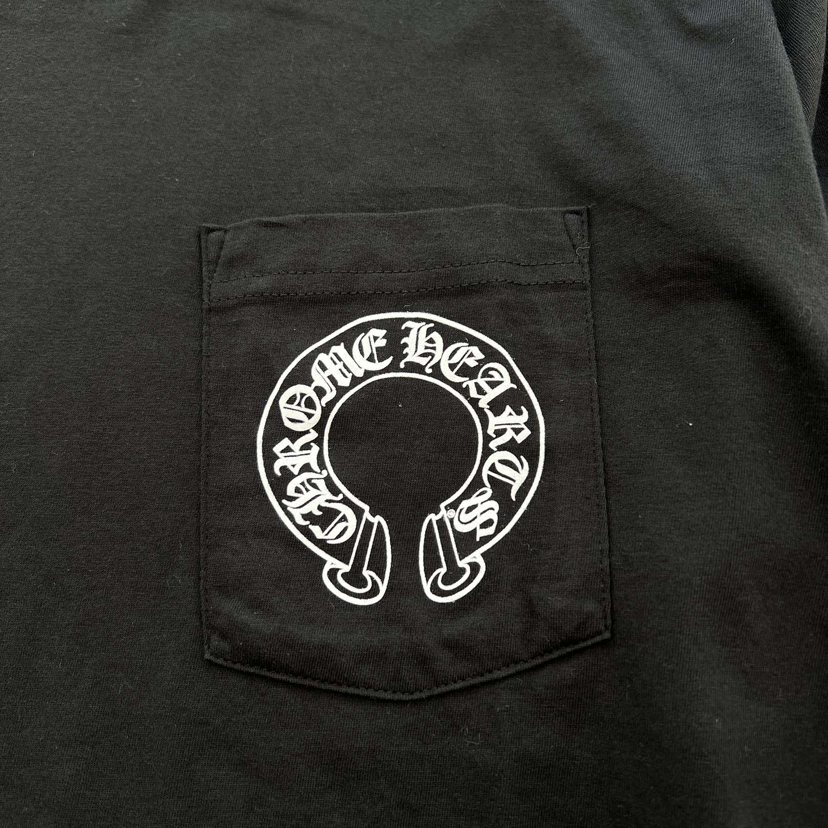 CHROME HEARTS Floral Cross Horseshoe Long Sleeve Tee Size L クロムハーツ フローラルクロス ホースシュー ロングスリーブ Tシャツ サイズL