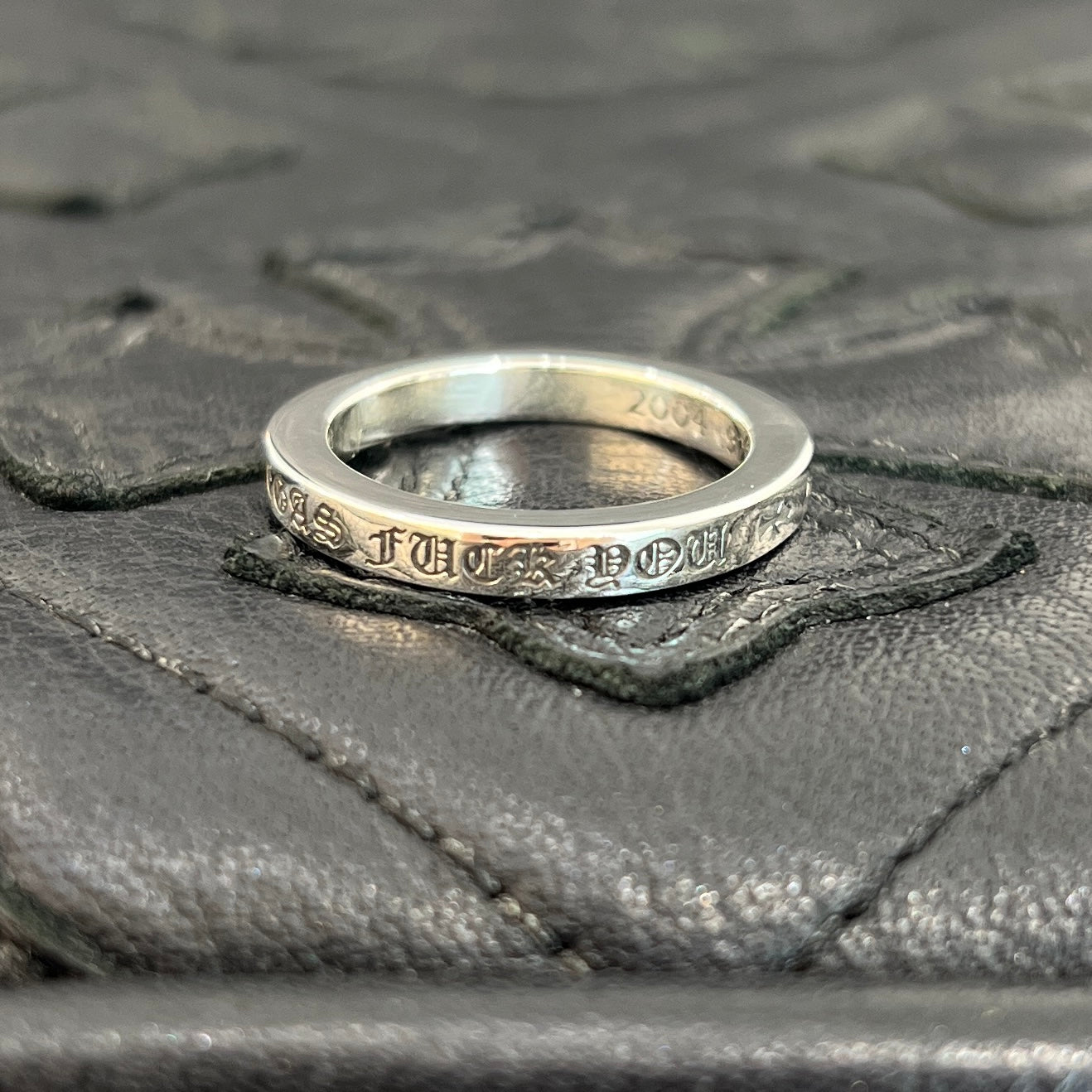 CHROME HEARTS 3mm SPACER FUCK YOU Ring Size 17.5号 クロムハーツ 3mm スペーサー ファックユー リング サイズ17.5号