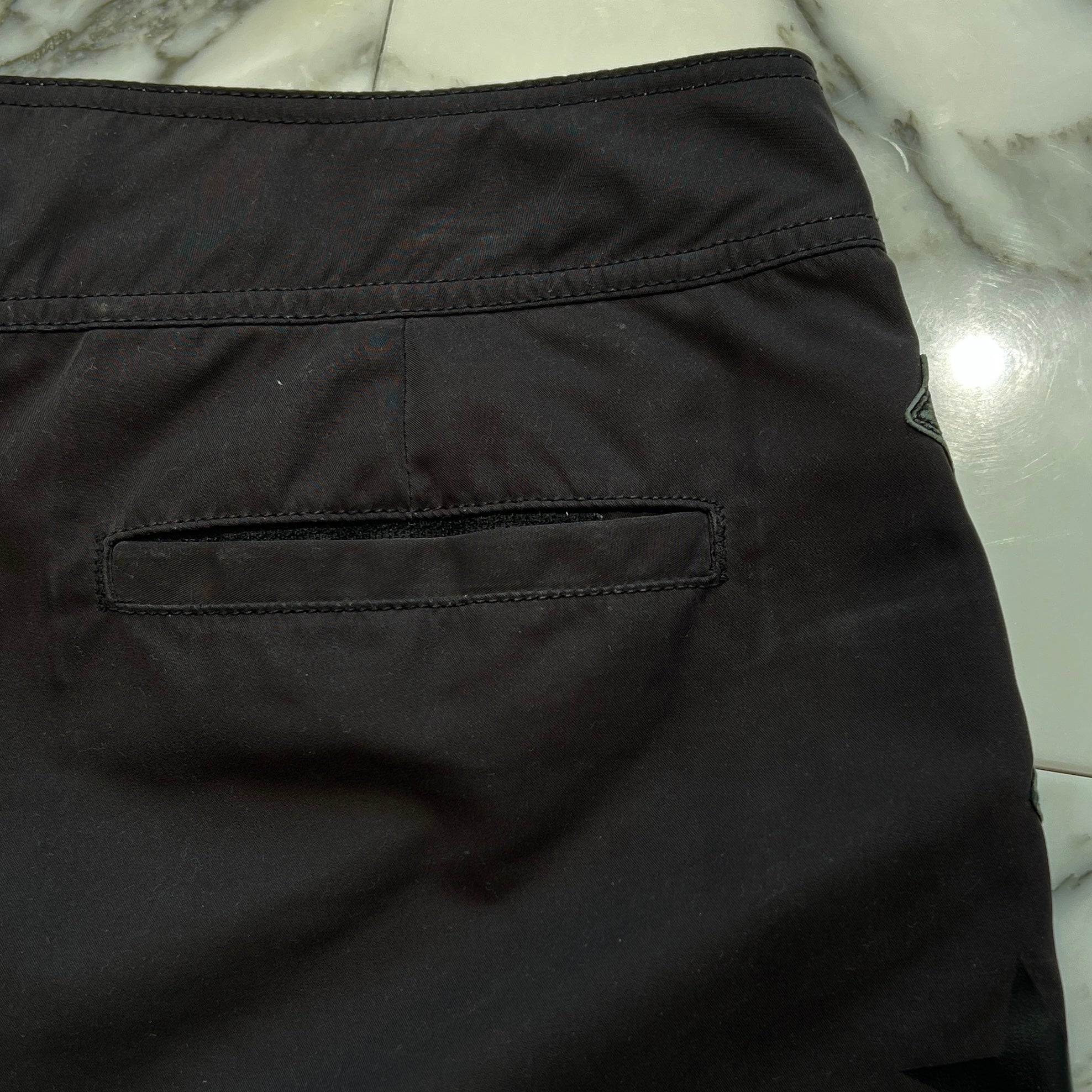 CHROME HEARTS Cross Flare Leather Patch Star Print Swim Pants Size 33 クロムハーツ クロスフレア レザーパッチ スタープリント スウィムパンツ サイズ33