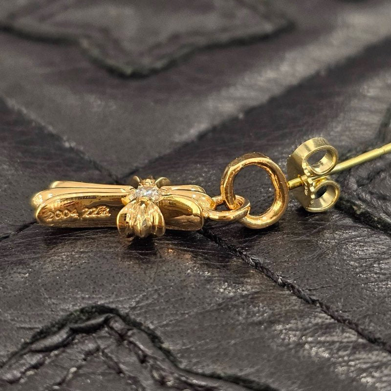 最終値下げ　クロムハーツ18金WGベイビーファットピアス純正ダイヤモンド 最終値下げ クロムハーツ18金WGベイビーファットピアス純正