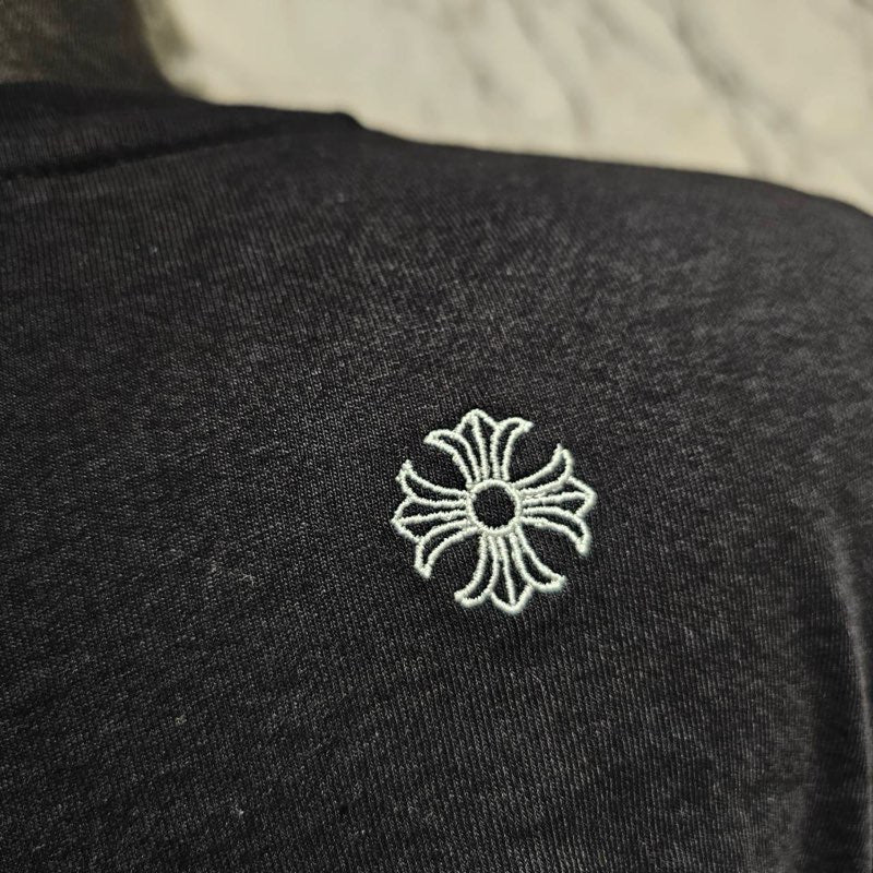 CHROME HEARTS Y NOT Vertical Logo Back Logo Embroidery Long Sleeve Tee Size S クロムハーツ ワイノット ヴァーティカルロゴ バックロゴ 刺繍 ロングスリーブTシャツ サイズS