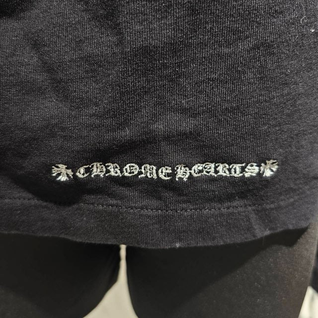 CHROME HEARTS Y NOT Vertical Logo Back Logo Embroidery Long Sleeve Tee Size S クロムハーツ ワイノット ヴァーティカルロゴ バックロゴ 刺繍 ロングスリーブTシャツ サイズS