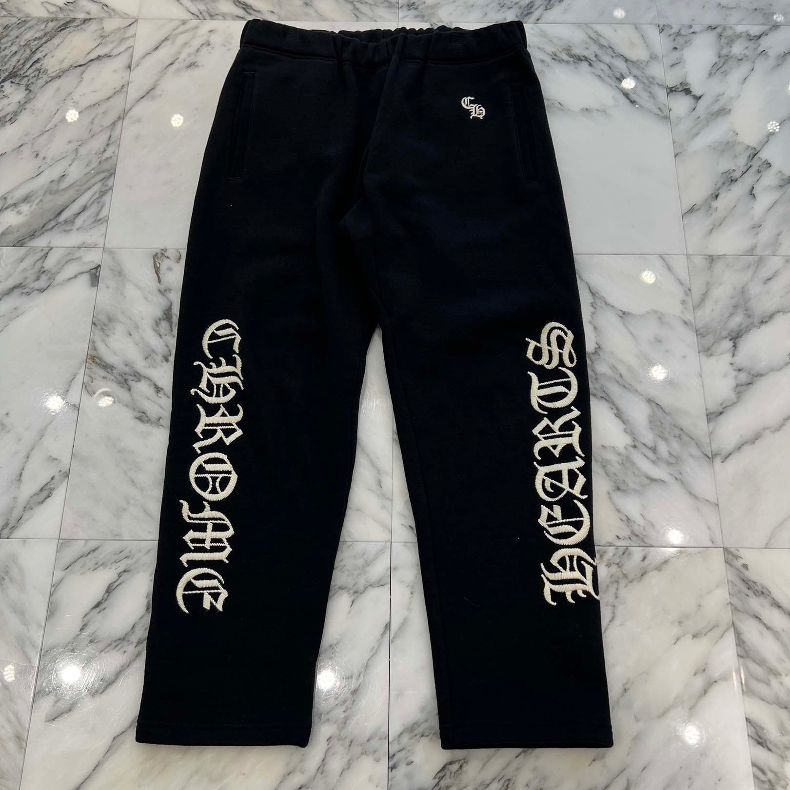 CHROME HEARTS Y NOT Lucky Patch SLO RIDE Logo Embroidery Sweat Long Pants Size M クロムハーツ ワイノット ラッキーパッチ スローライド ロゴ刺繍 スウェットロングパンツ サイズM