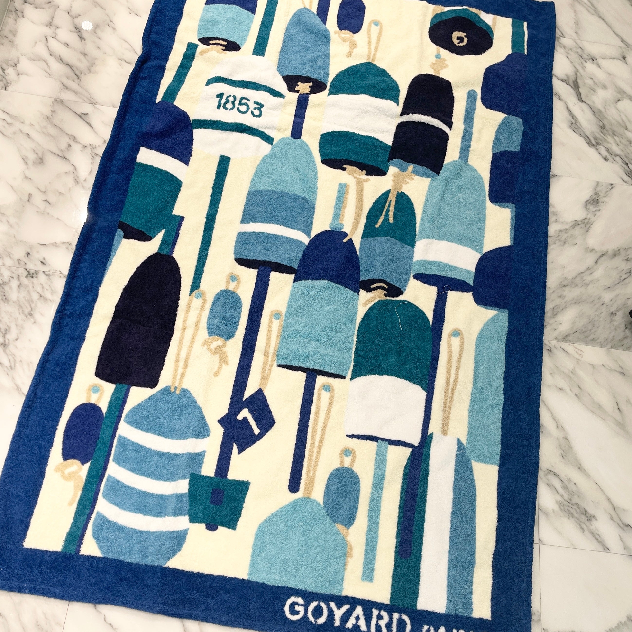 GOYARD 2024AW Saint Louis GM & Barry's Beach Towel "Turquoise Blue" ゴヤール サンルイGM ＆ バリーズ ビーチタオル "ターコイズブルー"