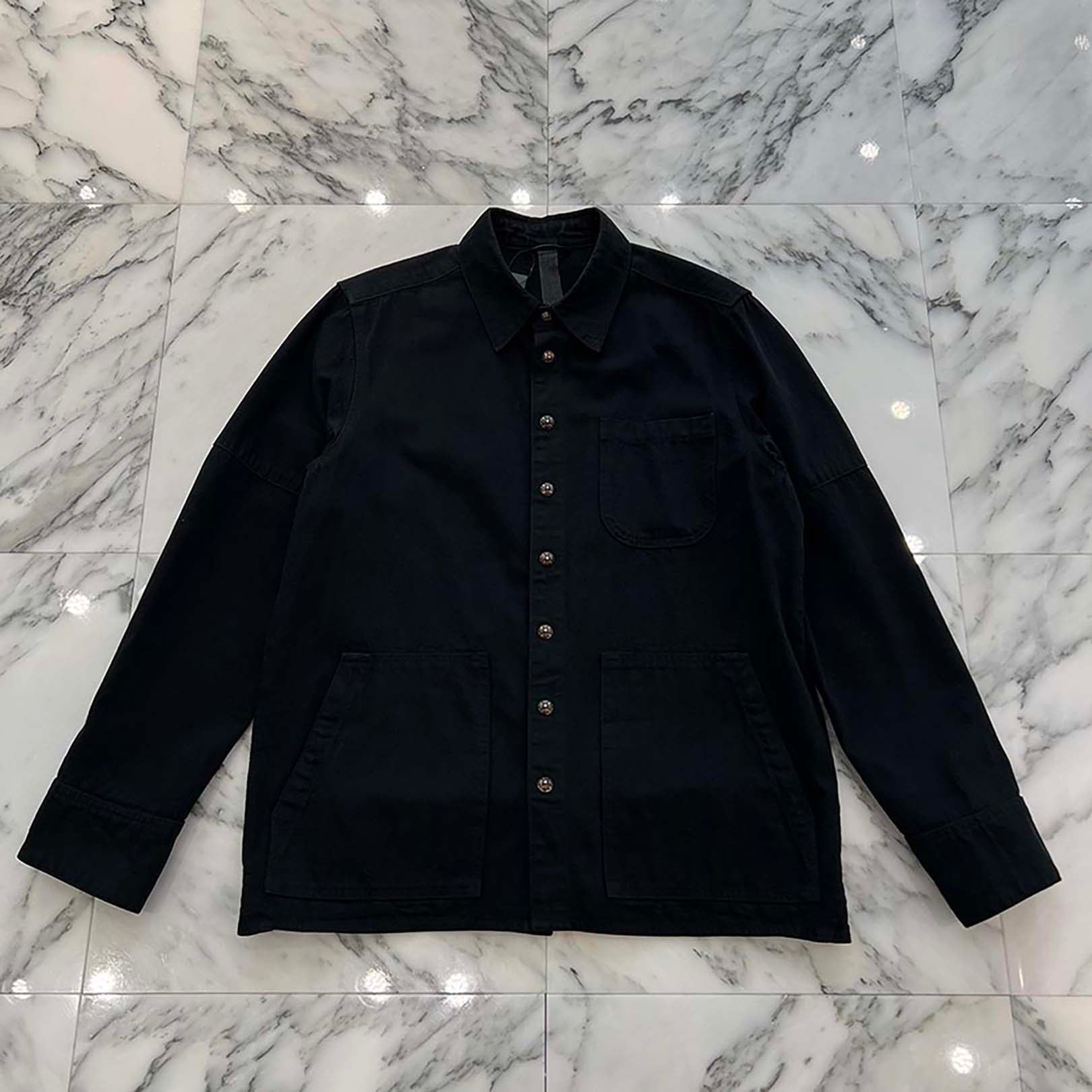 CHROME HEARTS Y NOT Cross Ball Button LAST BITE Denim Shirt