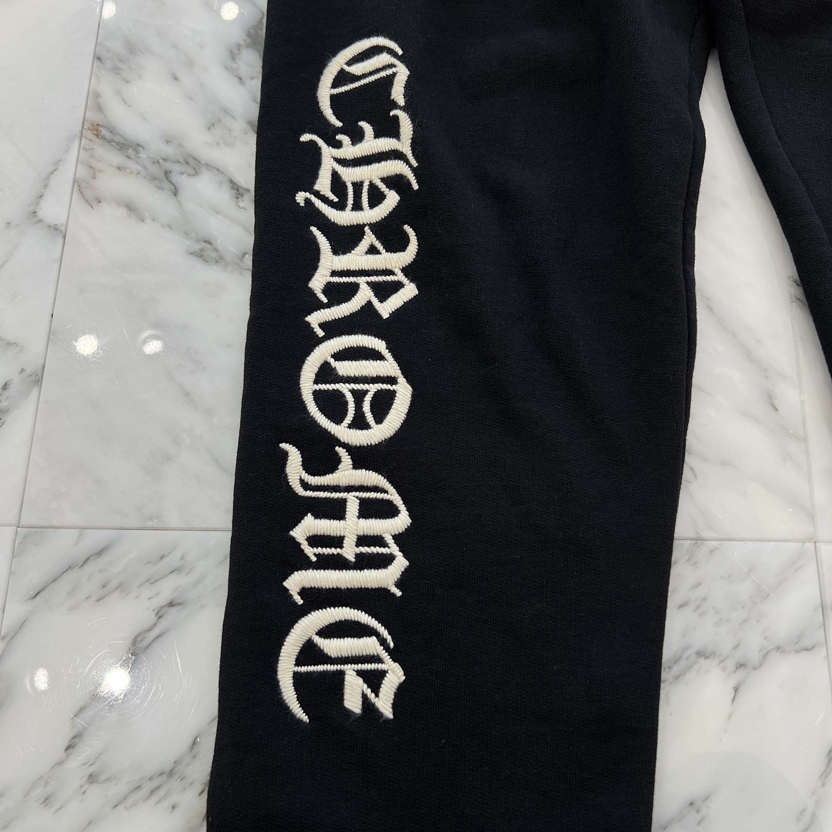 CHROME HEARTS Y NOT Lucky Patch SLO RIDE Logo Embroidery Sweat Long Pants Size M クロムハーツ ワイノット ラッキーパッチ スローライド ロゴ刺繍 スウェットロングパンツ サイズM