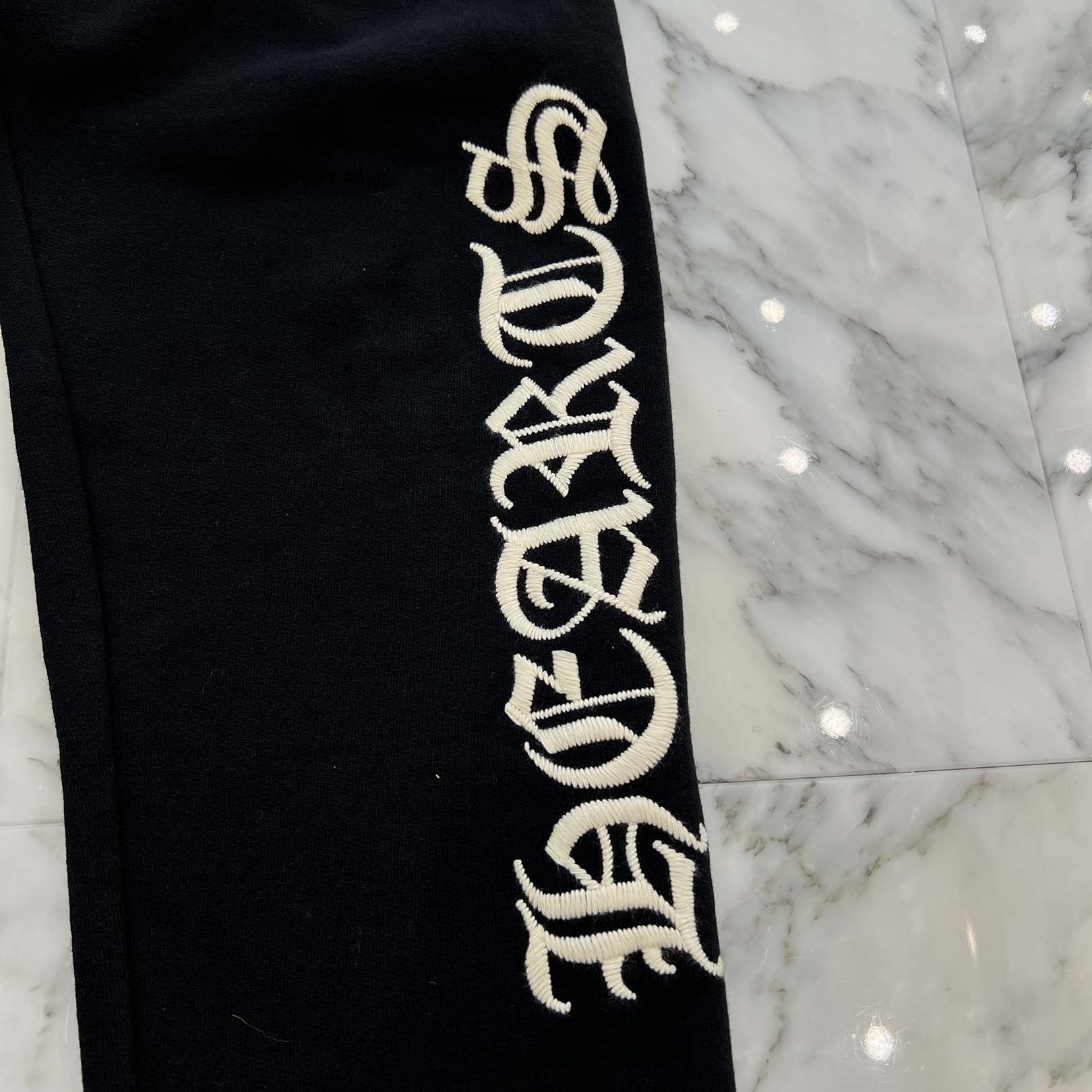 CHROME HEARTS Y NOT Lucky Patch SLO RIDE Logo Embroidery Sweat Long Pants Size M クロムハーツ ワイノット ラッキーパッチ スローライド ロゴ刺繍 スウェットロングパンツ サイズM