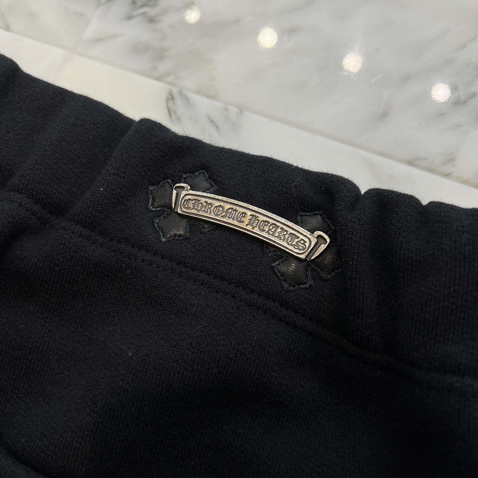 CHROME HEARTS Y NOT Lucky Patch SLO RIDE Logo Embroidery Sweat Long Pants Size M クロムハーツ ワイノット ラッキーパッチ スローライド ロゴ刺繍 スウェットロングパンツ サイズM