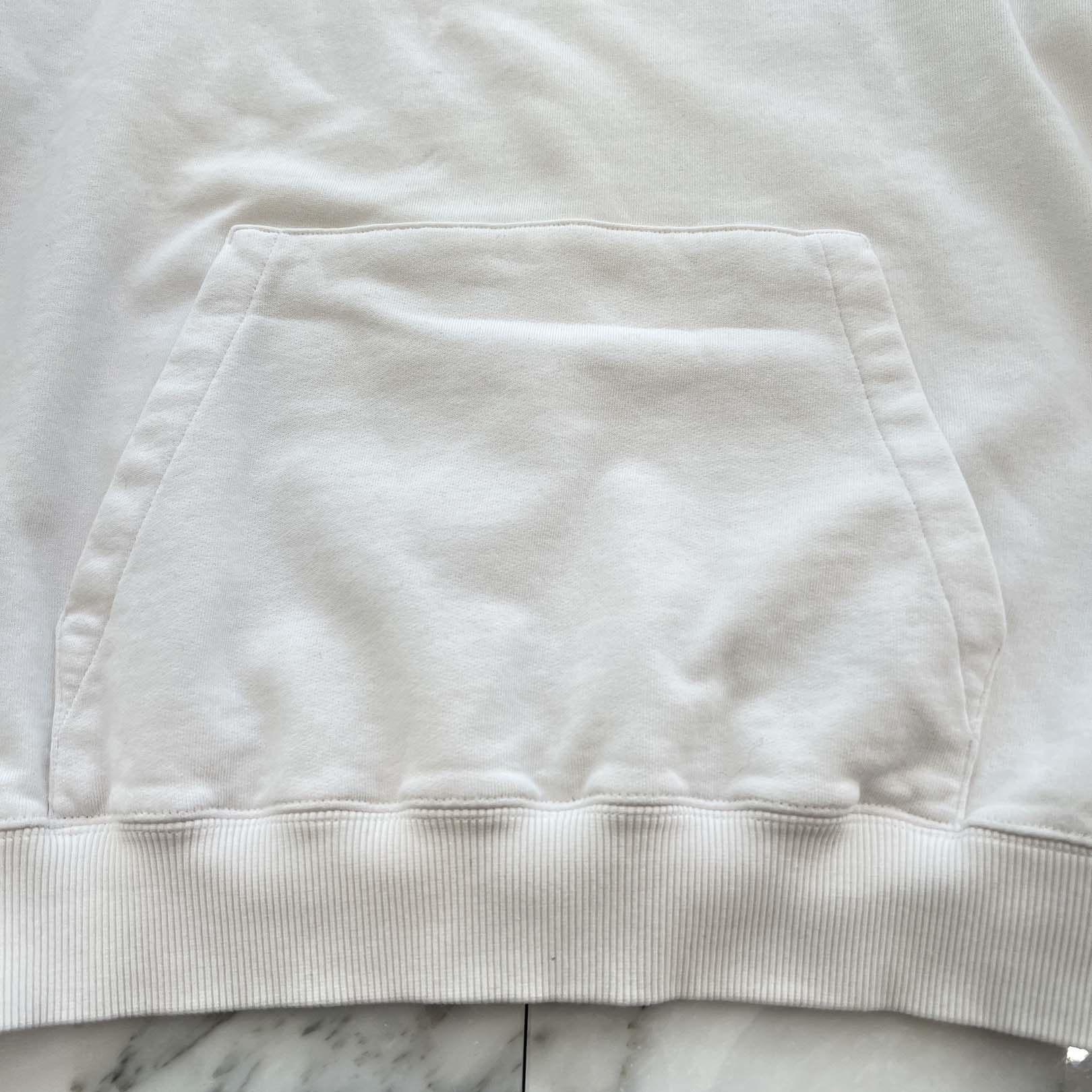 SAINT LAURENT PARIS 2017SS French Terry Signature Crop Pullover Hoodie 464581 YB1EO Size M サンローランパリ フレンチテリー シグネチャークロップ プルオーバーパーカー サイズM