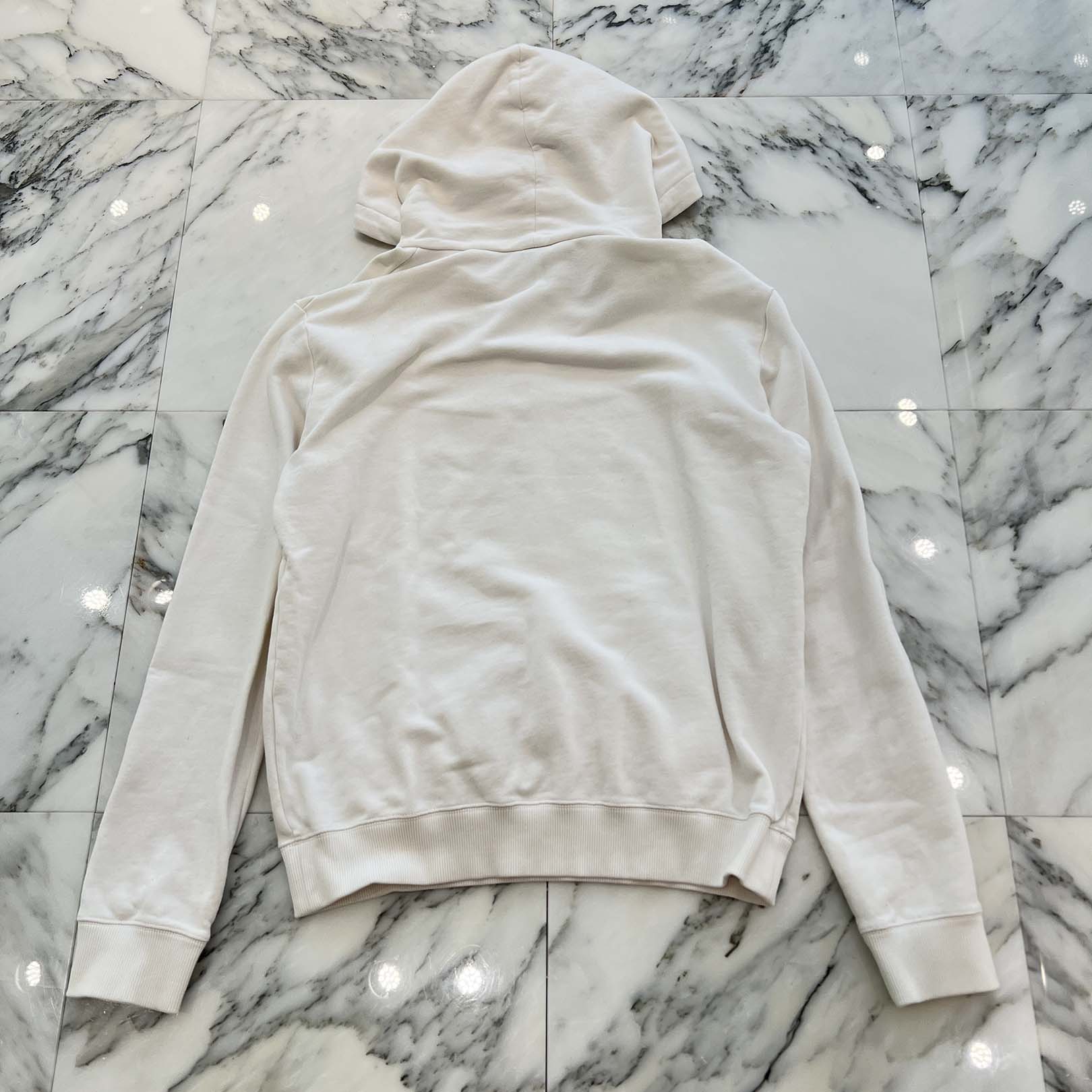 SAINT LAURENT PARIS 2017SS French Terry Signature Crop Pullover Hoodie 464581 YB1EO Size M サンローランパリ フレンチテリー シグネチャークロップ プルオーバーパーカー サイズM