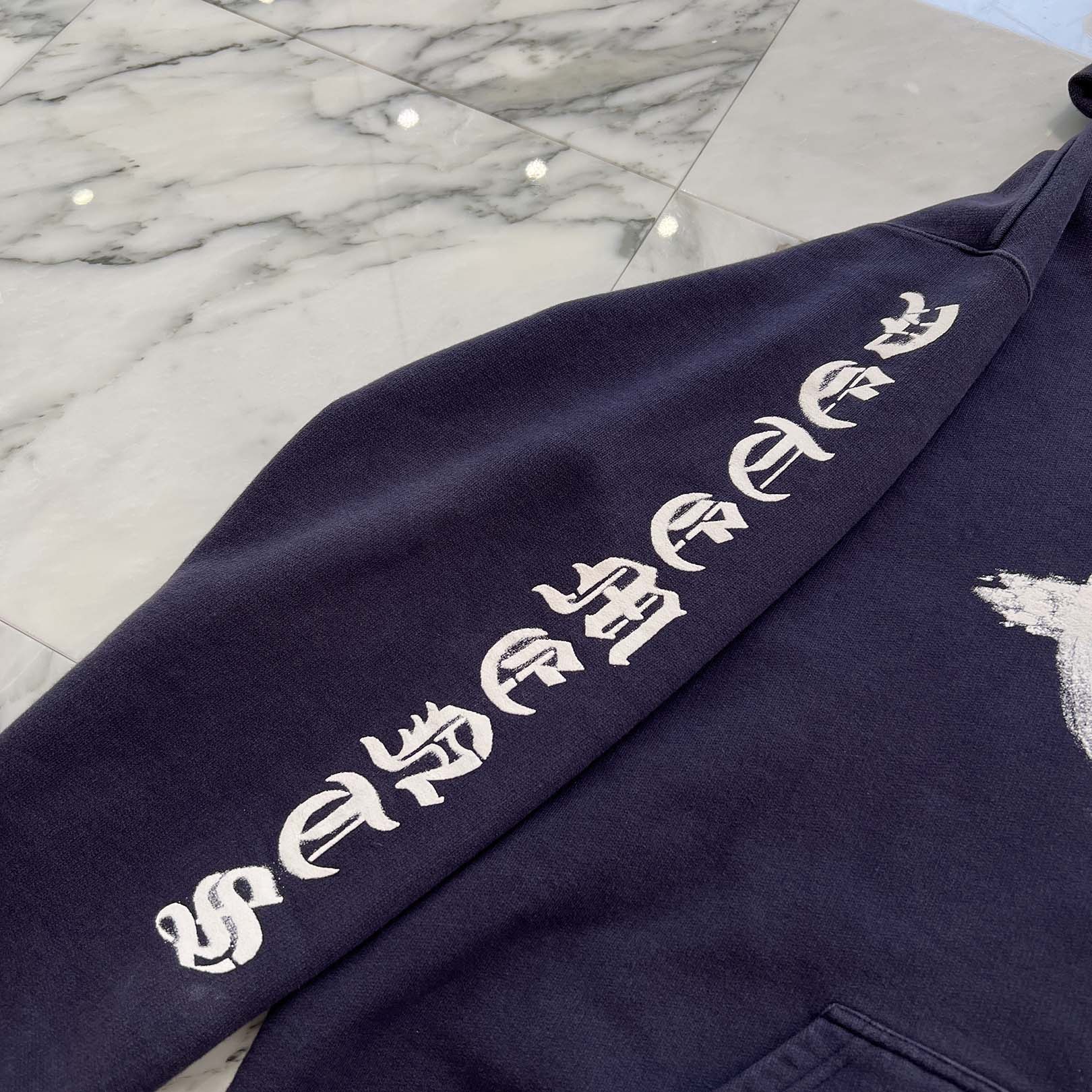VETEMENTS 2020SS Reverse Anarchy Logo Print Pullover Hoodie SS20TR312 Size XS ヴェトモン リバースアナーキーロゴ プリント プルオーバーフーディー サイズXS