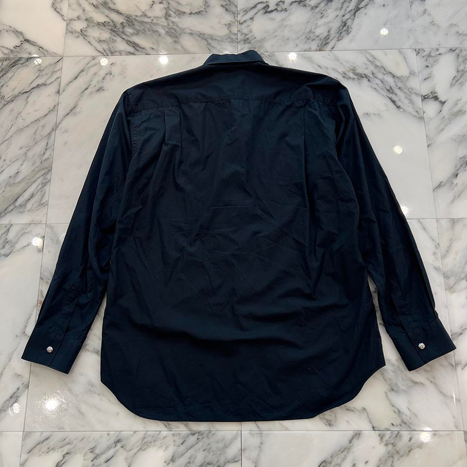 CHROME HEARTS × COMME des GARCONS Cross Ball Button Cotton Shirt Size S クロムハーツ × コムデギャルソン クロスボールボタン コットンシャツ サイズS