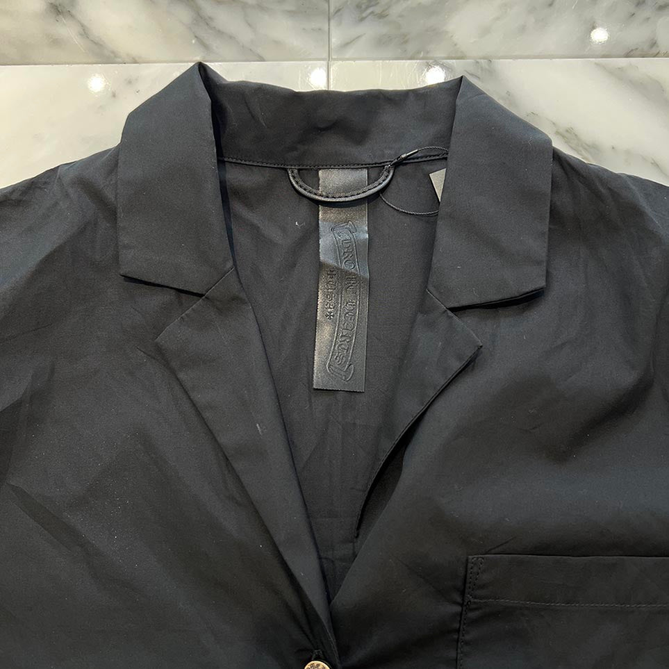 CHROME HEARTS Y NOT CH Logo Embroidery Short Sleeve Shirt Size S クロムハーツ ワイノット CHロゴエンブロイダリー ショートスリーブシャツ サイズS