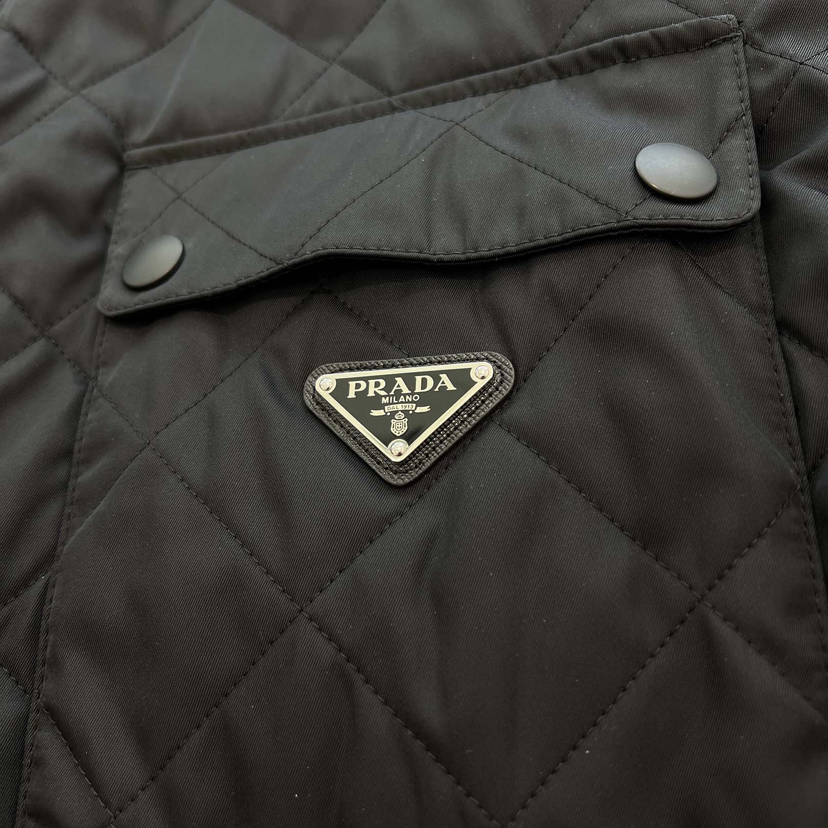 PRADA 2022AW Triangle Logo Plaque Re-Nylon Quilted Jacket SC616M S222 1WQ8 Size S プラダ トライアンングルロゴプレート リナイロン キルティング ジャケット サイズS