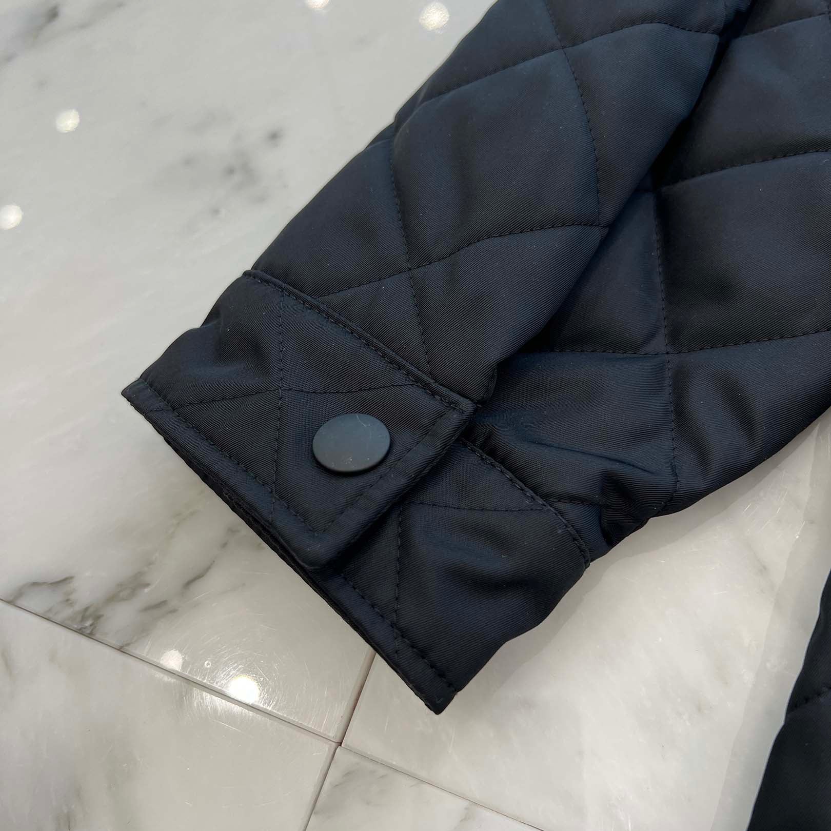 PRADA 2022AW Triangle Logo Plaque Re-Nylon Quilted Jacket SC616M S222 1WQ8 Size S プラダ トライアンングルロゴプレート リナイロン キルティング ジャケット サイズS