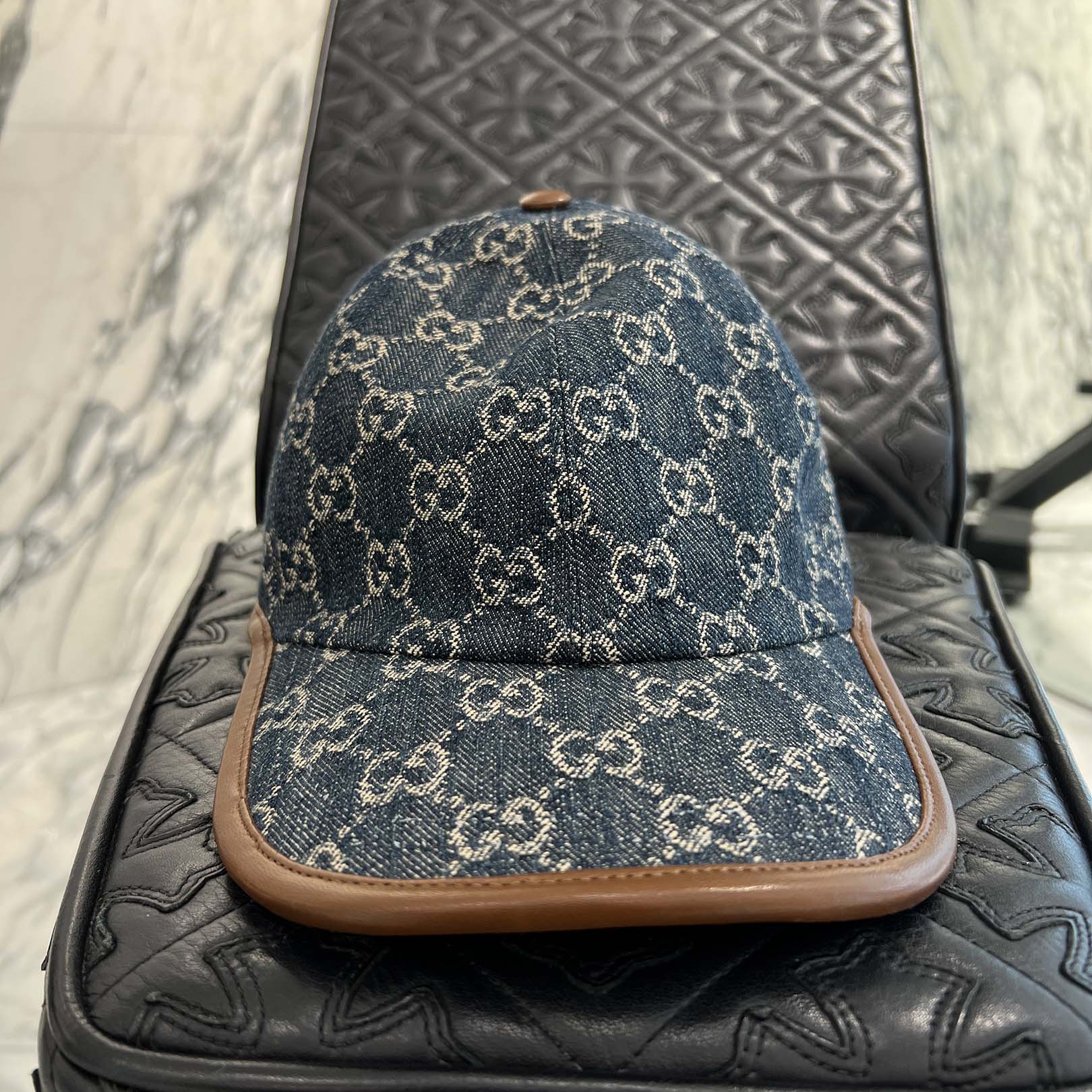 GUCCI 2022SS GG Denim Baseball Cap 656206 4HAC3 Size L(59cm) グッチ GGデニム ベースボールキャップ サイズL(59cm)