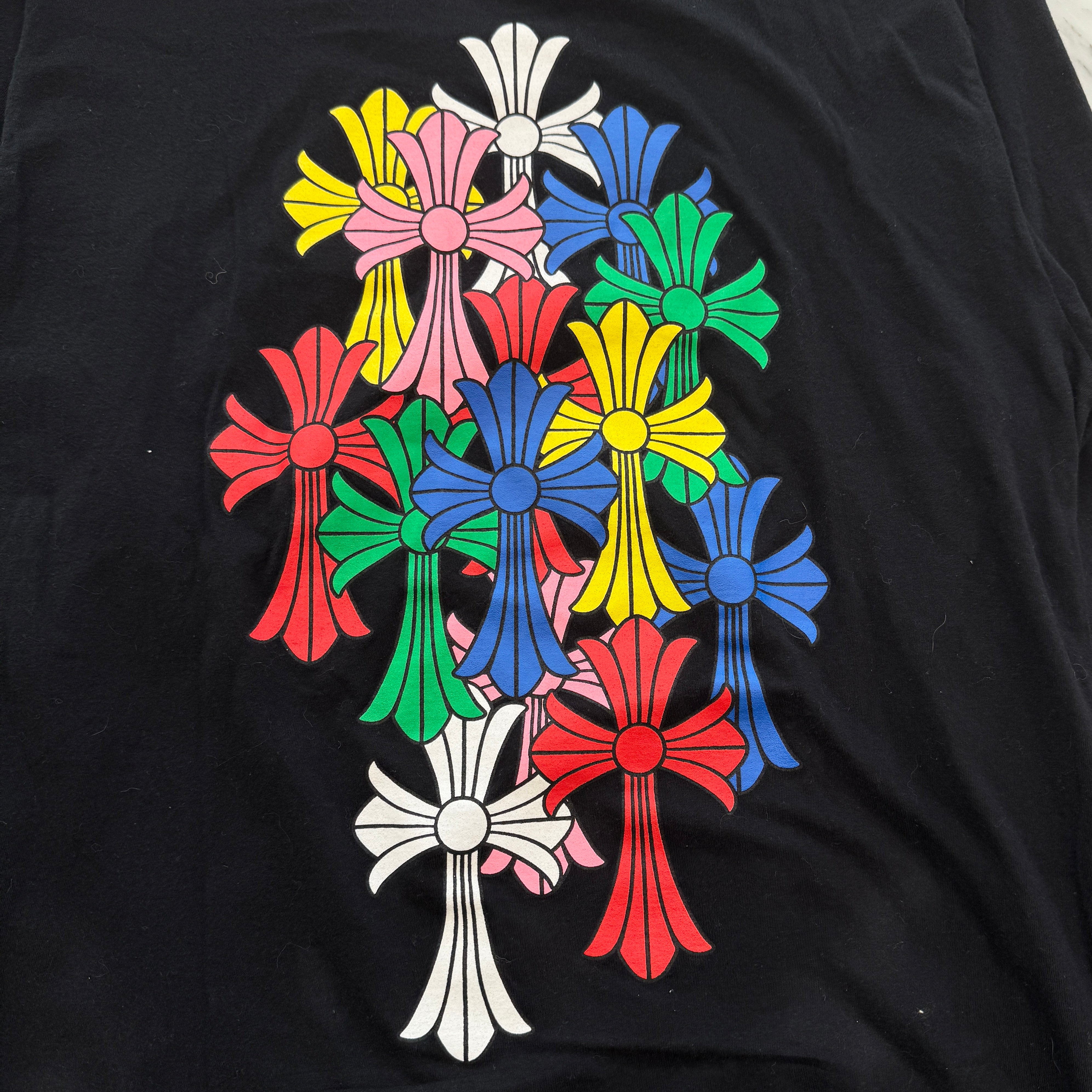 CHROME HEARTS 2021SS MLTCOL CEM CRS Long Sleeve Tee Size XL クロムハーツ マルチカラー セメタリークロス ロングスリーブTシャツ サイズXL