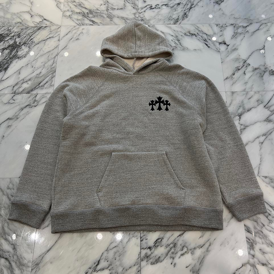 CHROME HEARTS 2025SS Y NOT Cemetery Cross Applique Embroidery Pullover Hoodie Size XXL クロムハーツ ワイノット セメタリークロス アップリケ刺繡 プルオーバーフーディ サイズXXL