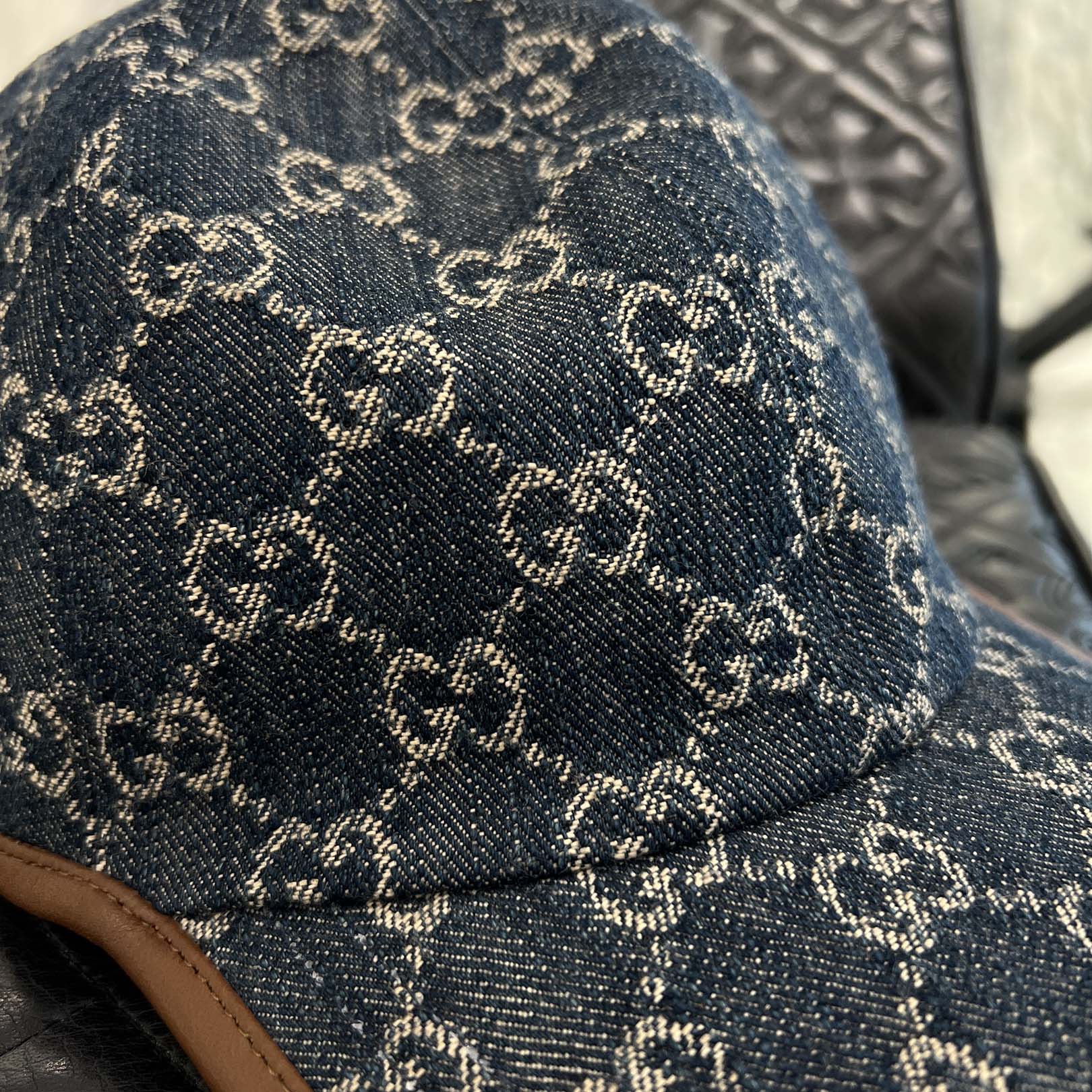 GUCCI 2022SS GG Denim Baseball Cap 656206 4HAC3 Size L(59cm) グッチ GGデニム ベースボールキャップ サイズL(59cm)