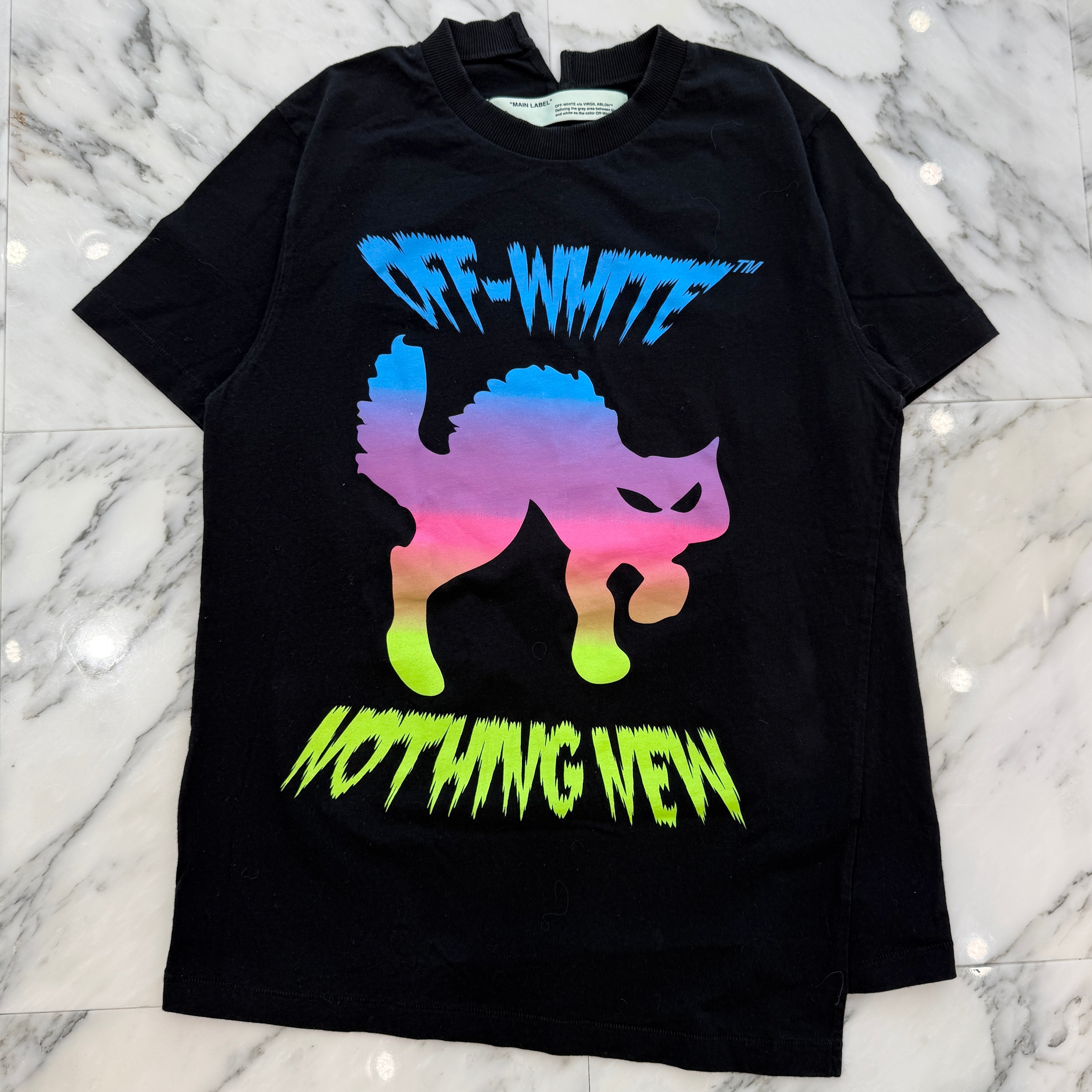 OFF-WHITE 2018SS DSMG Natural Habitat Tee OMAA032S18185238 Size M オフホワイト DSMG ナチュラル ハビタットティーシャツ サイズM