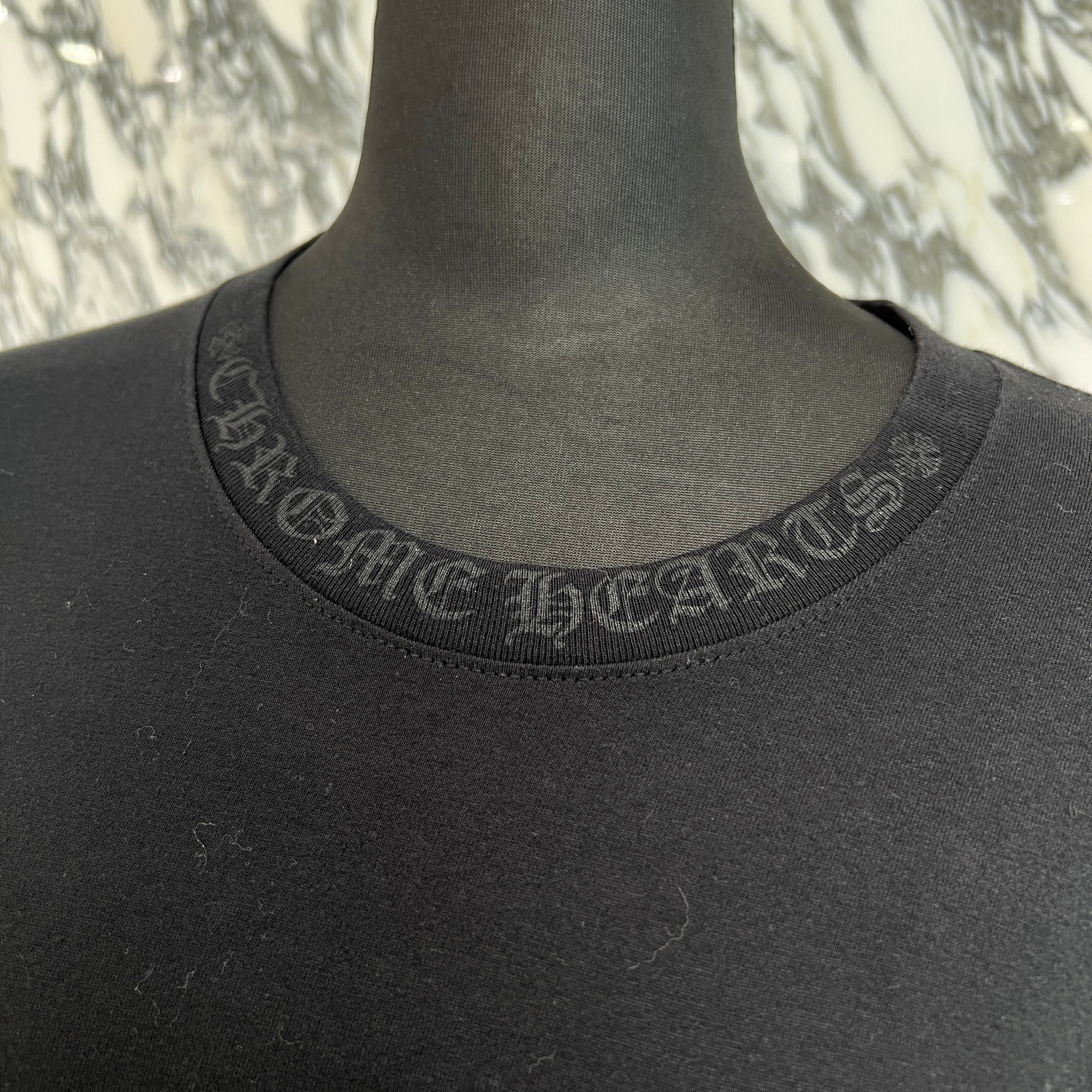 CHROME HEARTS Neck Logo Long Sleeve Tee Size M クロムハーツ ネックロゴ ロングスリーブTシャツ サイズM