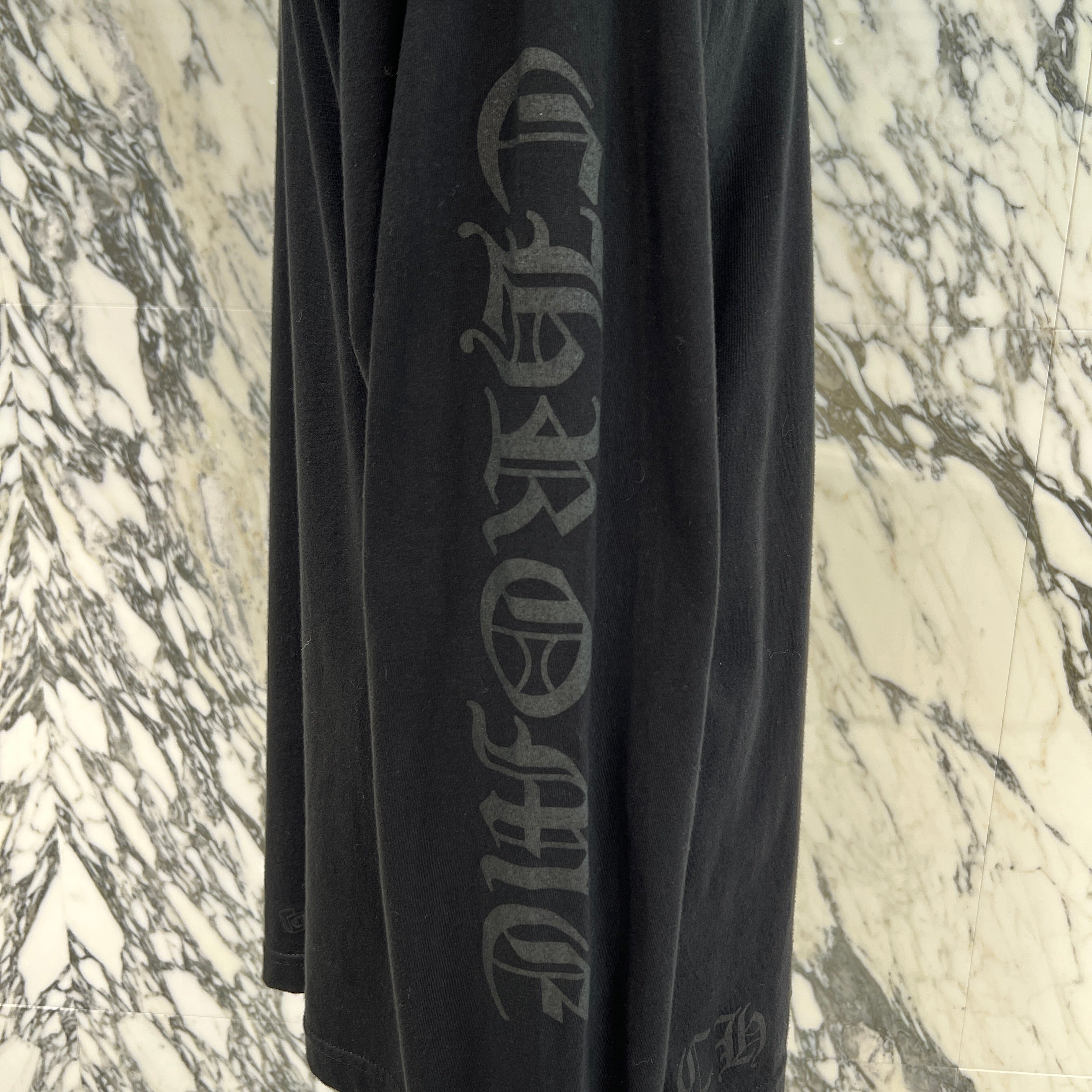 CHROME HEARTS Neck Logo Long Sleeve Tee Size M クロムハーツ ネックロゴ ロングスリーブTシャツ サイズM