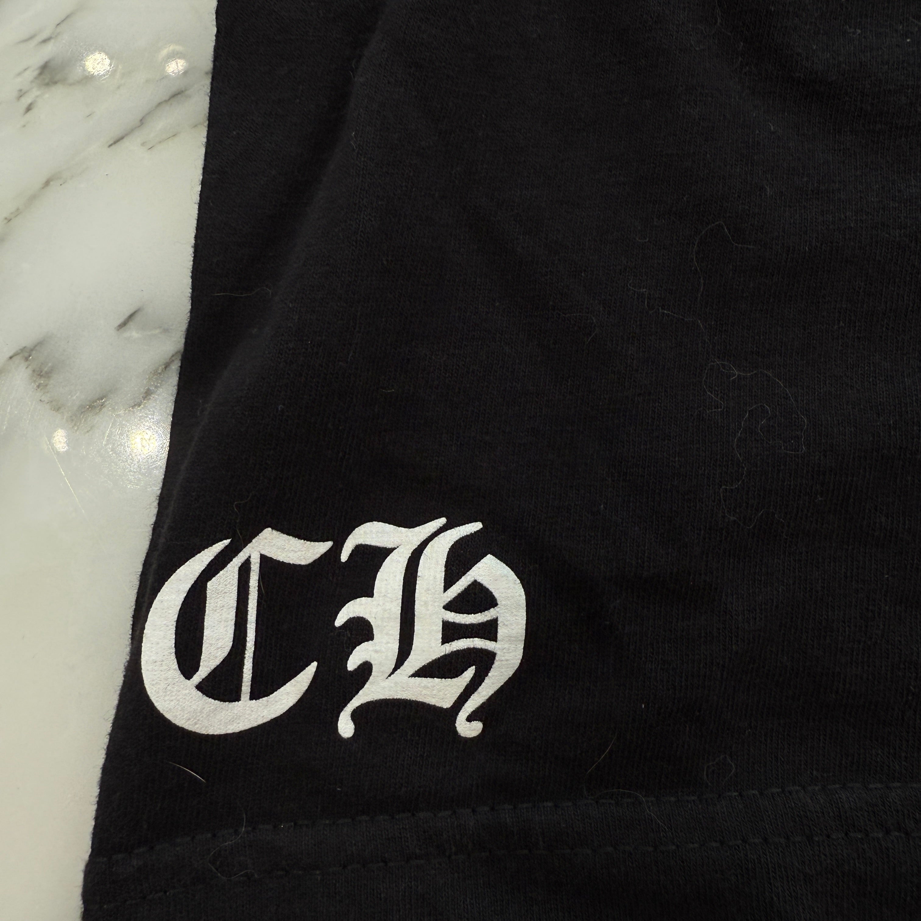 CHROME HEARTS × OFF-WHITE BOSTON Limited Scroll Logo Tee SizeXL クロムハ―ツ×オフホワイト ボストン限定 スクロールロゴ TシャツサイズXL