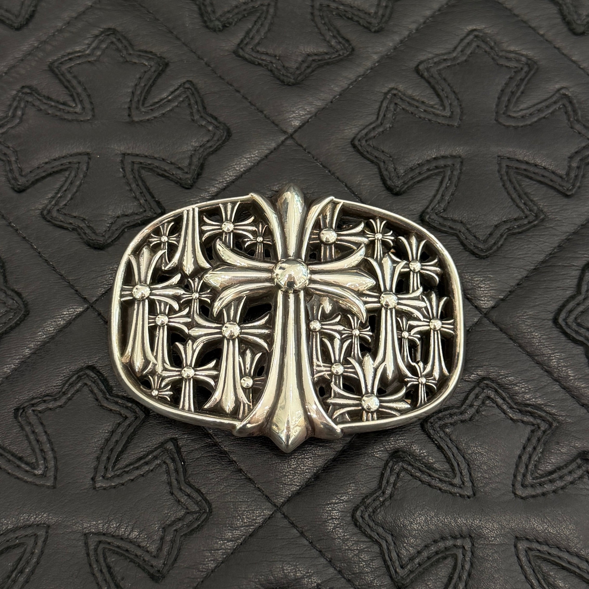 CHROME HEARTS 1.5 Cemetery Cross Silver Buckle クロムハーツ 1.5 セメタリークロス シルバー バックル