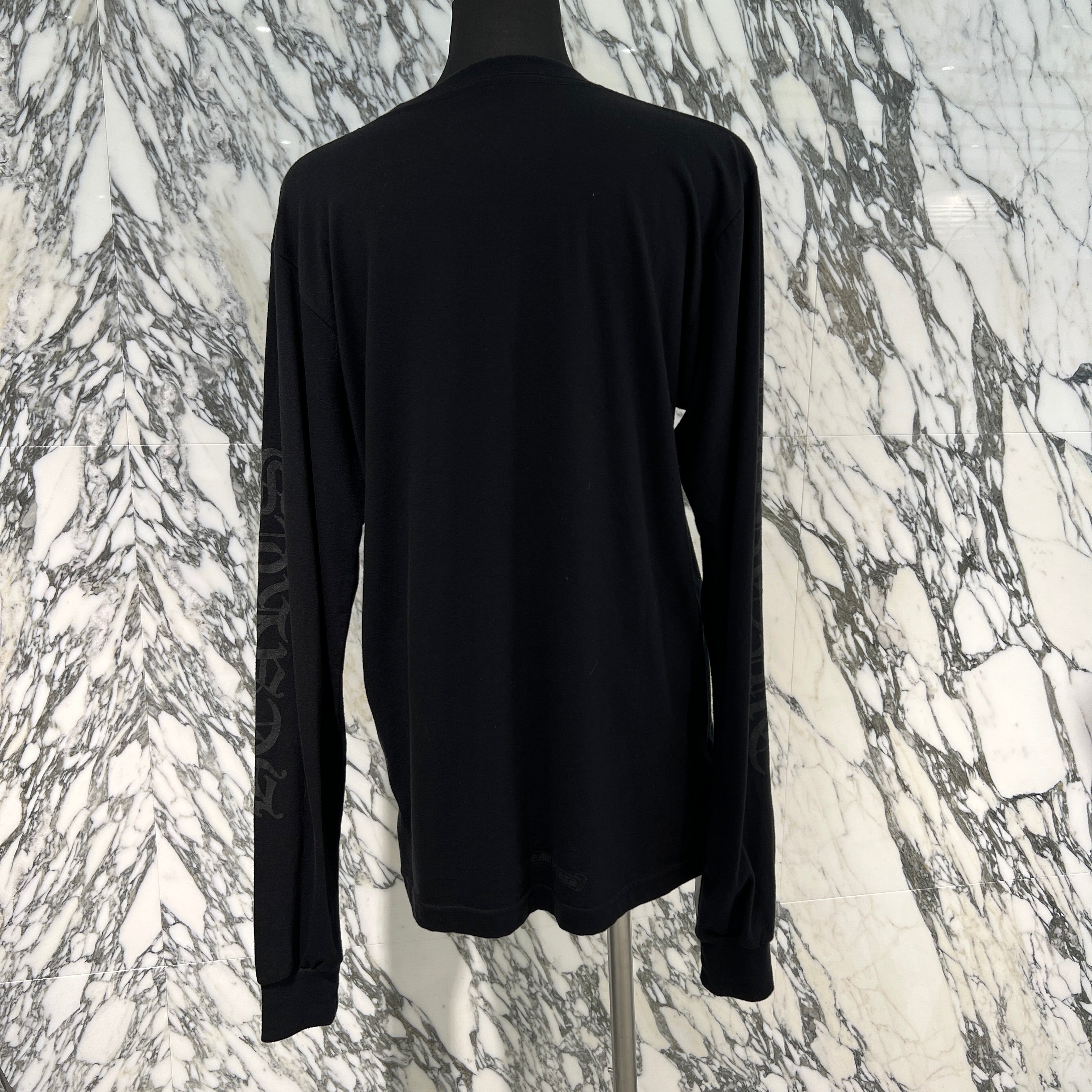 CHROME HEARTS Neck Logo Long Sleeve Tee Size M クロムハーツ ネックロゴ ロングスリーブTシャツ サイズM