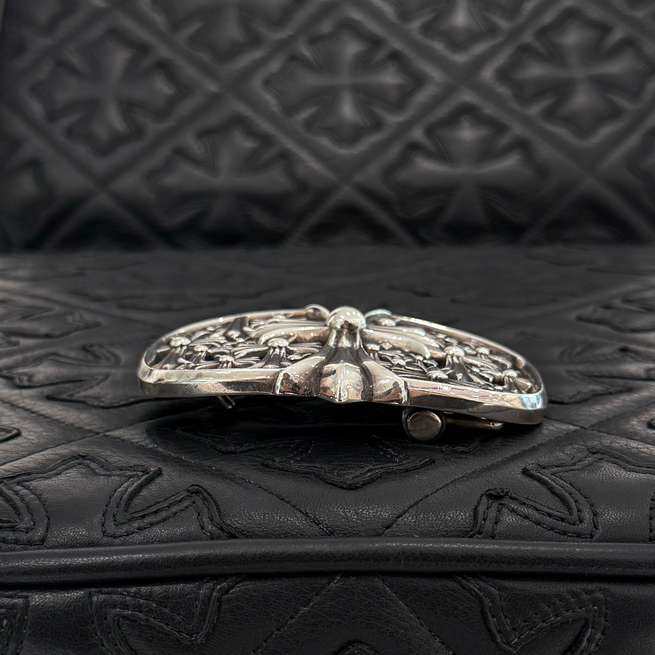 CHROME HEARTS 1.5 Cemetery Cross Silver Buckle クロムハーツ 1.5