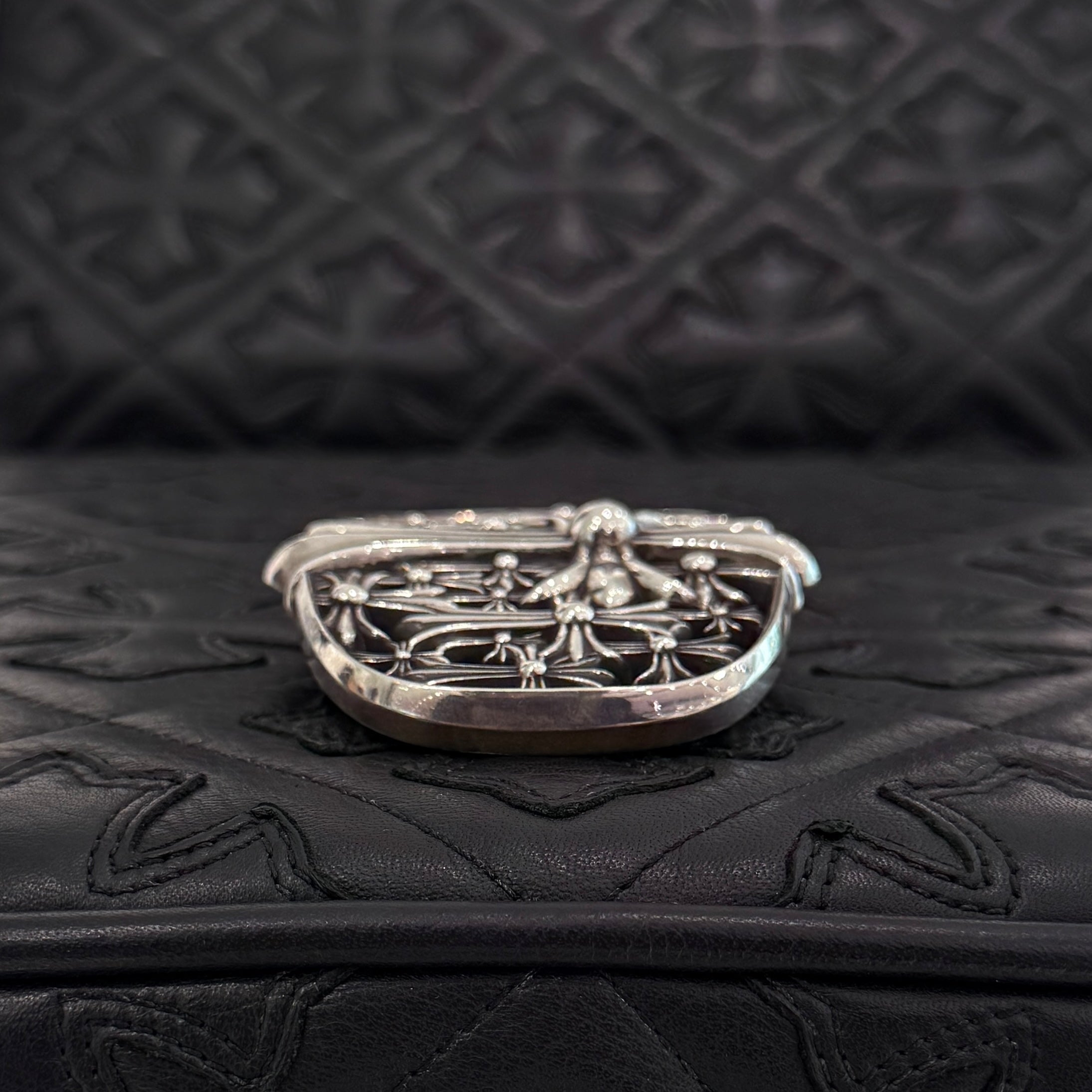 CHROME HEARTS 1.5 Cemetery Cross Silver Buckle クロムハーツ