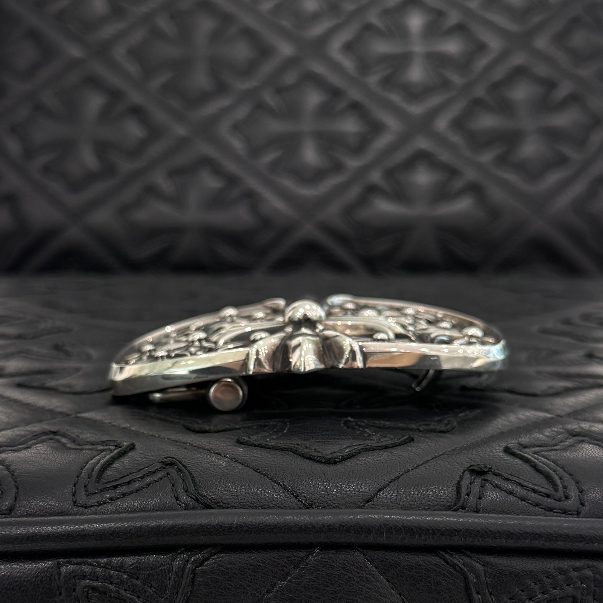 CHROME HEARTS 1.5 Cemetery Cross Silver Buckle クロムハーツ 1.5