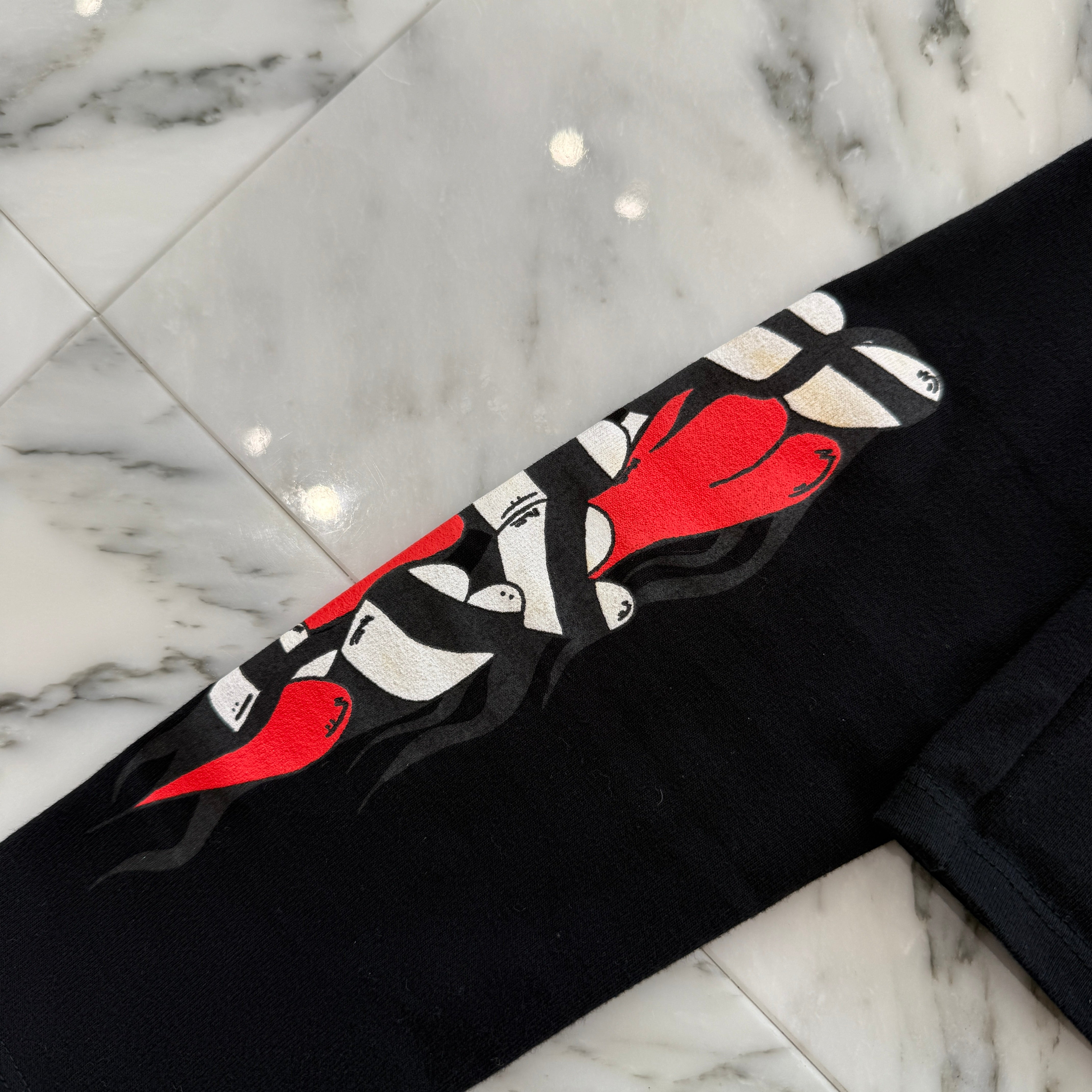 CHROME HEARTS × MATTY BOY Sick Heart Biking Long Sleeve Tee Size S クロムハーツ × マッティボーイ シックハート バイキング ロングスリーブTシャツ サイズS