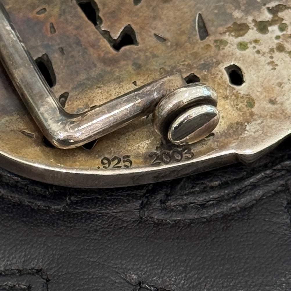 CHROME HEARTS 1.5 Cemetery Cross Silver Buckle クロムハーツ 1.5 セメタリークロス シルバー バックル