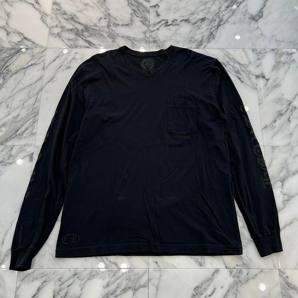CHROME HEARTS Neck Logo Long Sleeve Tee Size XL クロムハーツ ネックロゴ ロングスリーブ Tシャツ サイズXL
