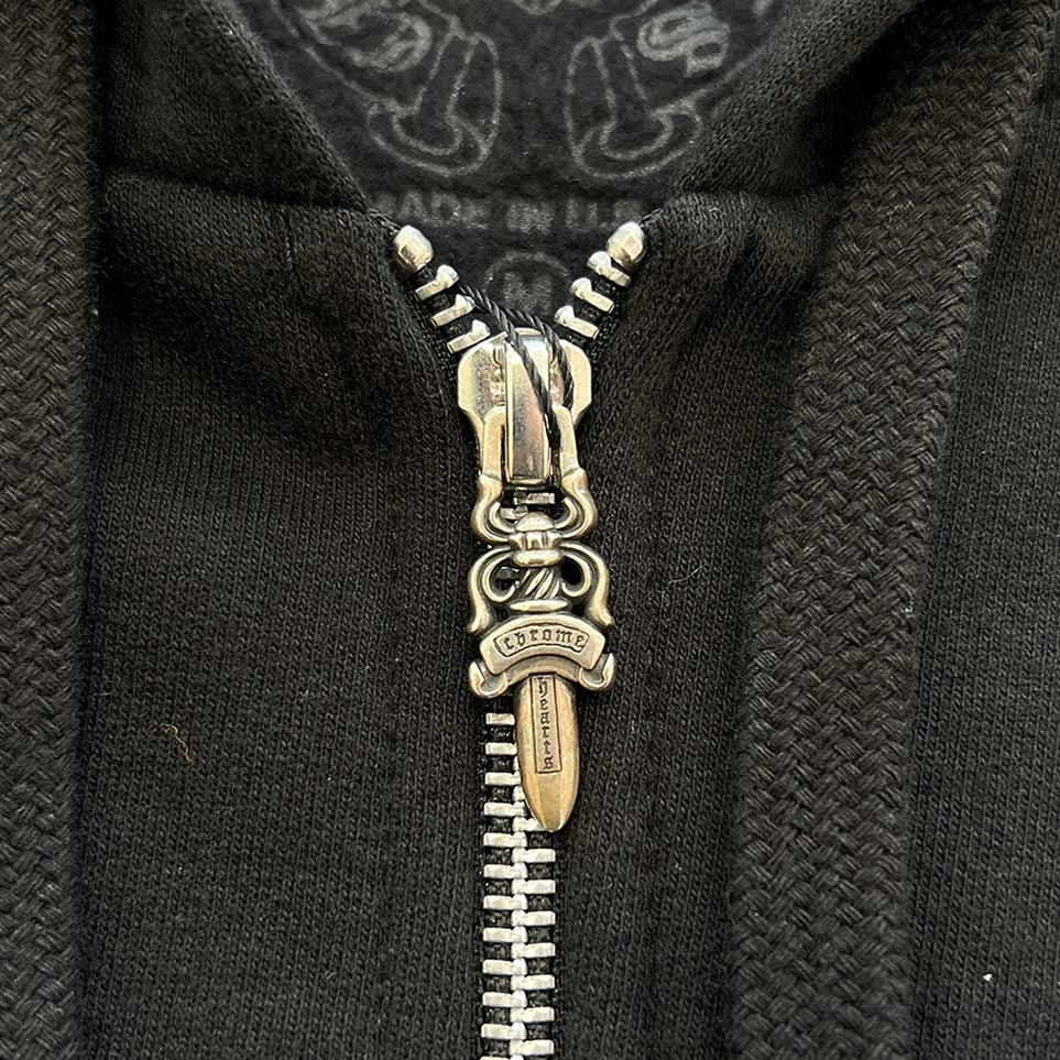 CHROME HEARTS T Bar Logo Back Arch USA Zip Up Hoodie Size M クロムハーツ Tバー ロゴ バックアーチ USA ジップアップ フーディ サイズM