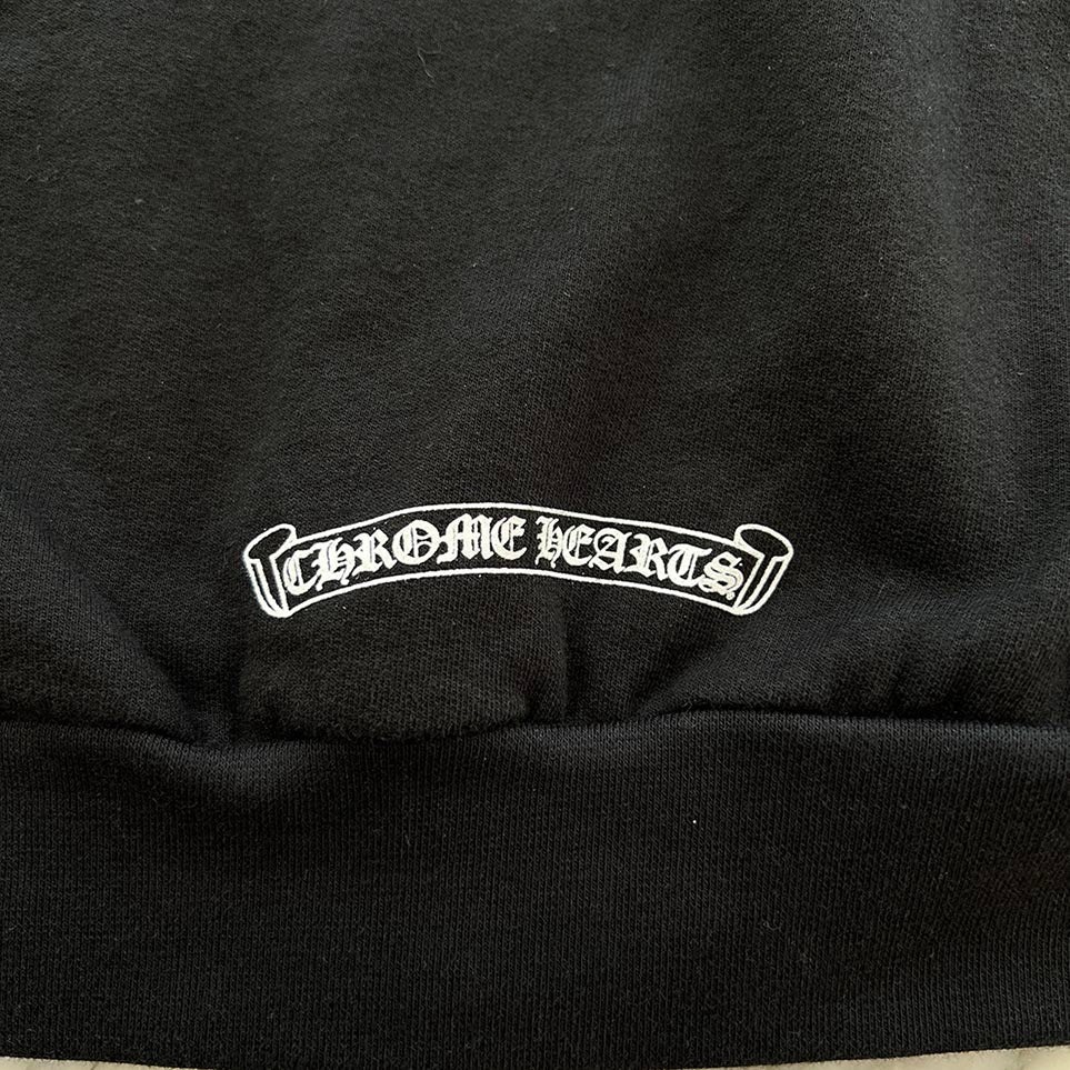CHROME HEARTS T Bar Logo Back Arch USA Zip Up Hoodie Size M クロム