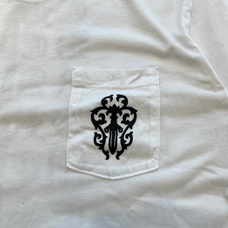 CHROME HEARTS Vertical Logo Half Vine Dagger Tee Size XL クロムハーツ ヴァーティカルロゴ ハーフ ヴァインダガー Tシャツ サイズXL