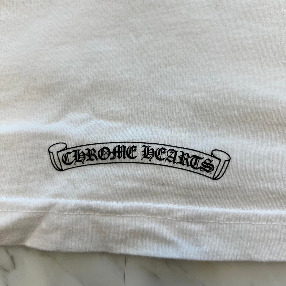 CHROME HEARTS Vertical Logo Half Vine Dagger Tee Size XL クロムハーツ ヴァーティカルロゴ ハーフ ヴァインダガー Tシャツ サイズXL