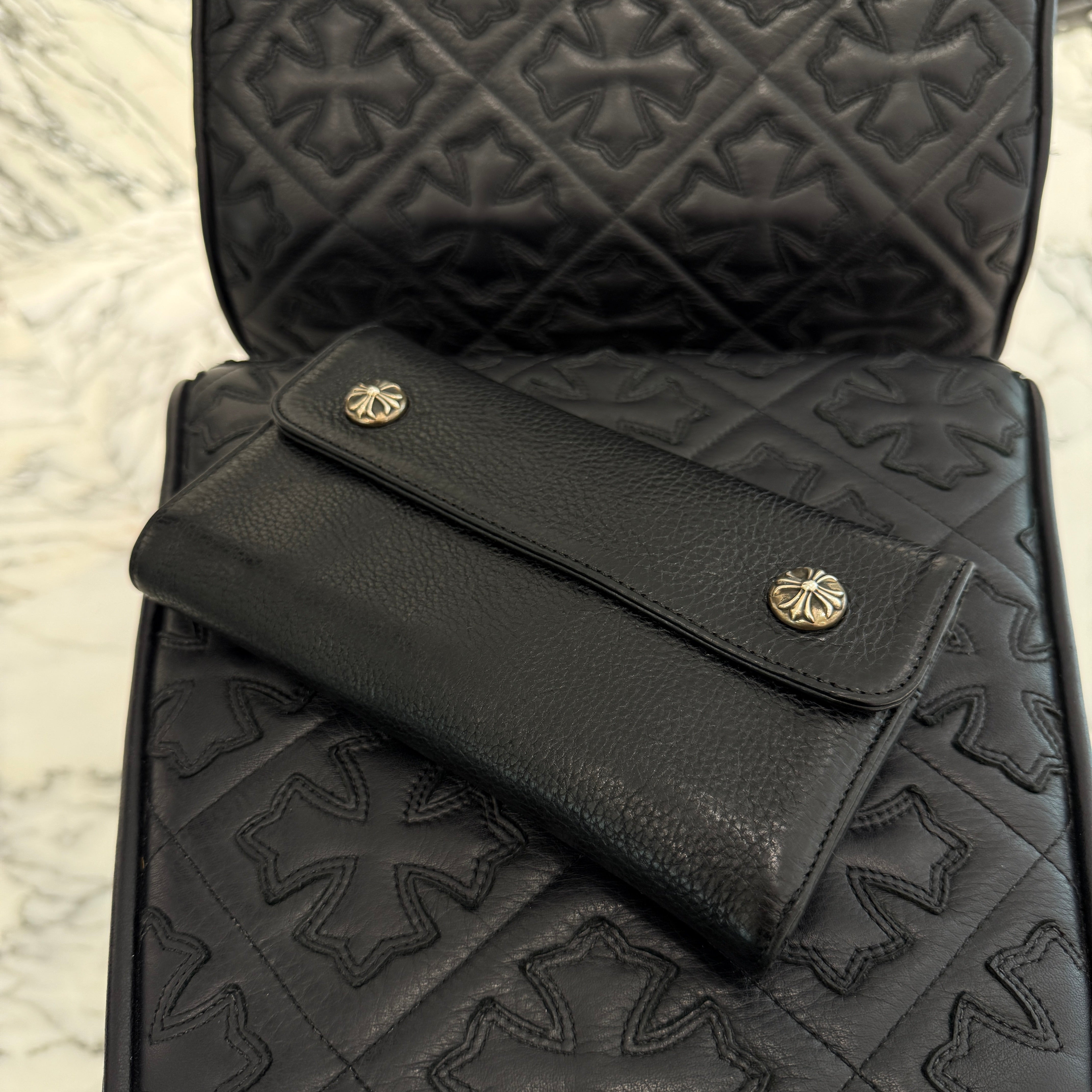 CHROME HEARTS Wave Cross Ball Wallet クロムハーツ ウェーブ クロスボール ウォレット