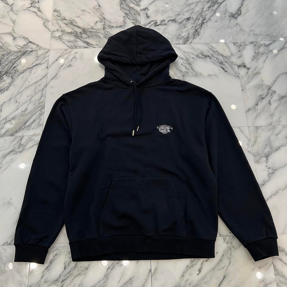 CELINE 23AW Back WILTERN Print Loose Fit Hoodie 2Y65C670Q.38AW Size XL セリーヌ バック ウィルターン プリント ルーズフィット フーディ サイズXL