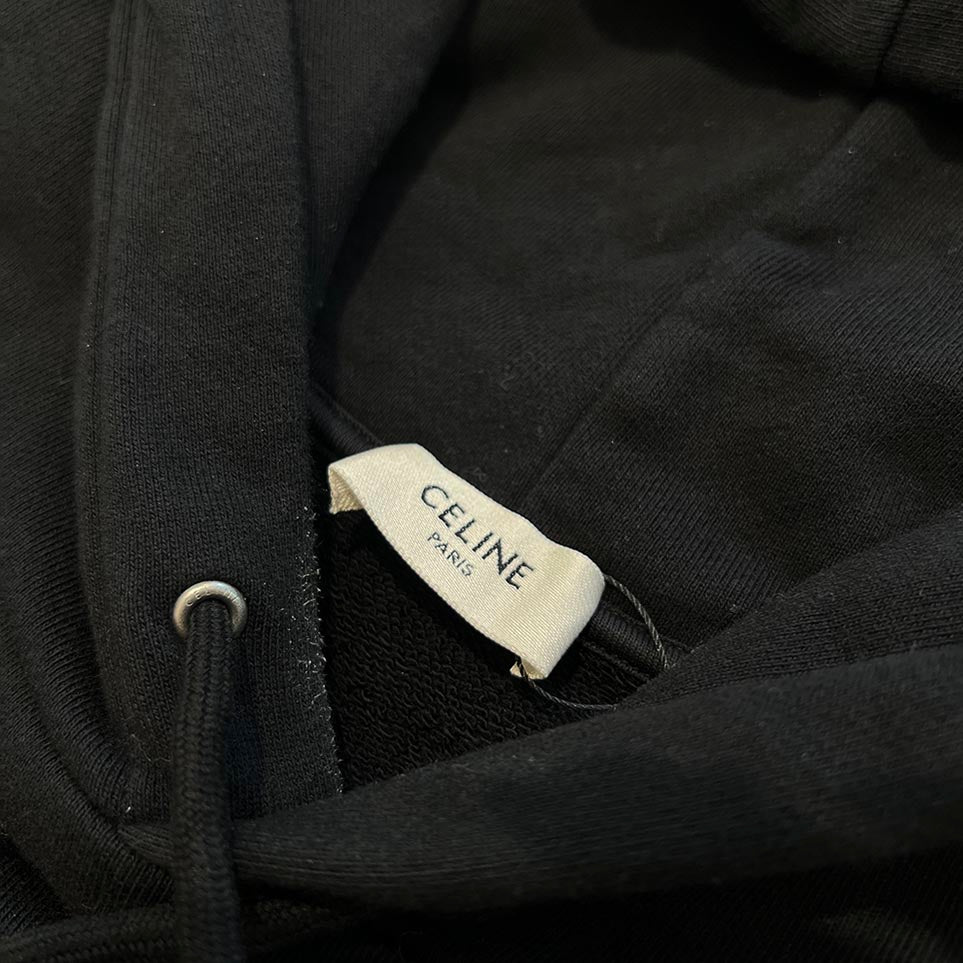 CELINE 23AW Back WILTERN Print Loose Fit Hoodie 2Y65C670Q.38AW Size XL セリーヌ バック ウィルターン プリント ルーズフィット フーディ サイズXL