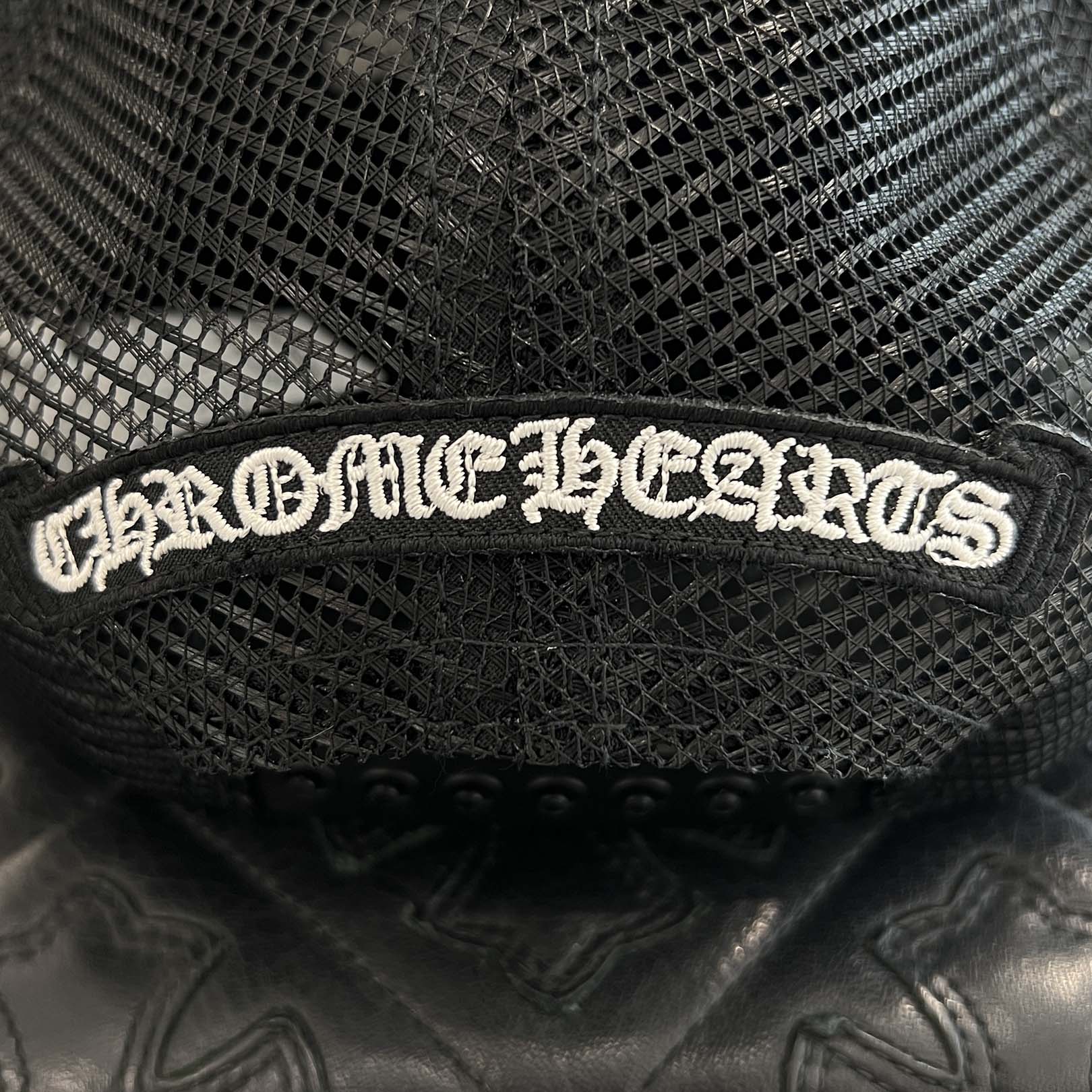 CHROME HEARTS 2025AW Triple Cross Harako Leather Patch Trucker Cap ONE SIZE (51-61) クロムハーツ トリプルクロス ハラコレザー パッチトラッカーキャップ サイズONE SIZE (51-61)