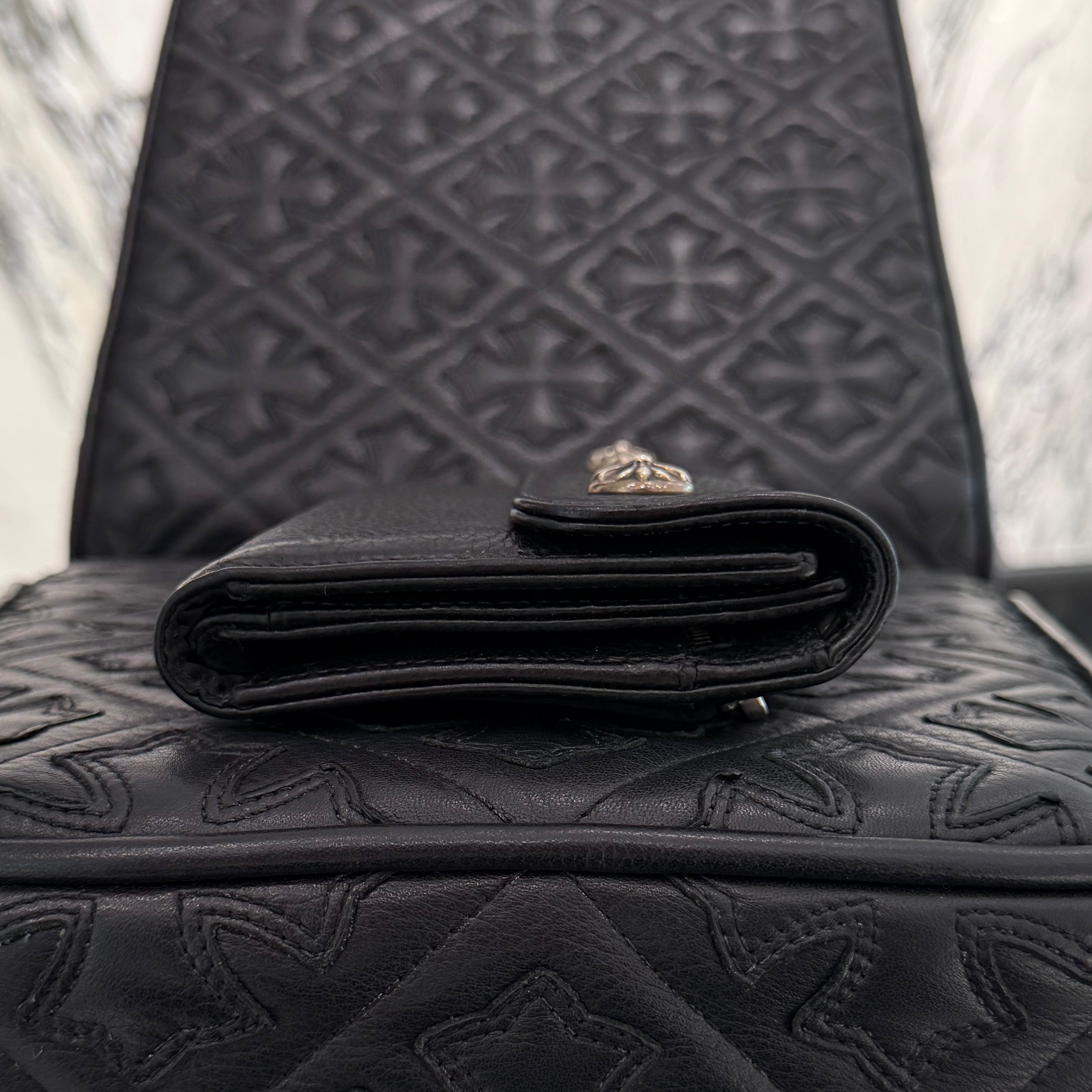 CHROME HEARTS Wave Cross Ball Wallet クロムハーツ ウェーブ クロスボール ウォレット