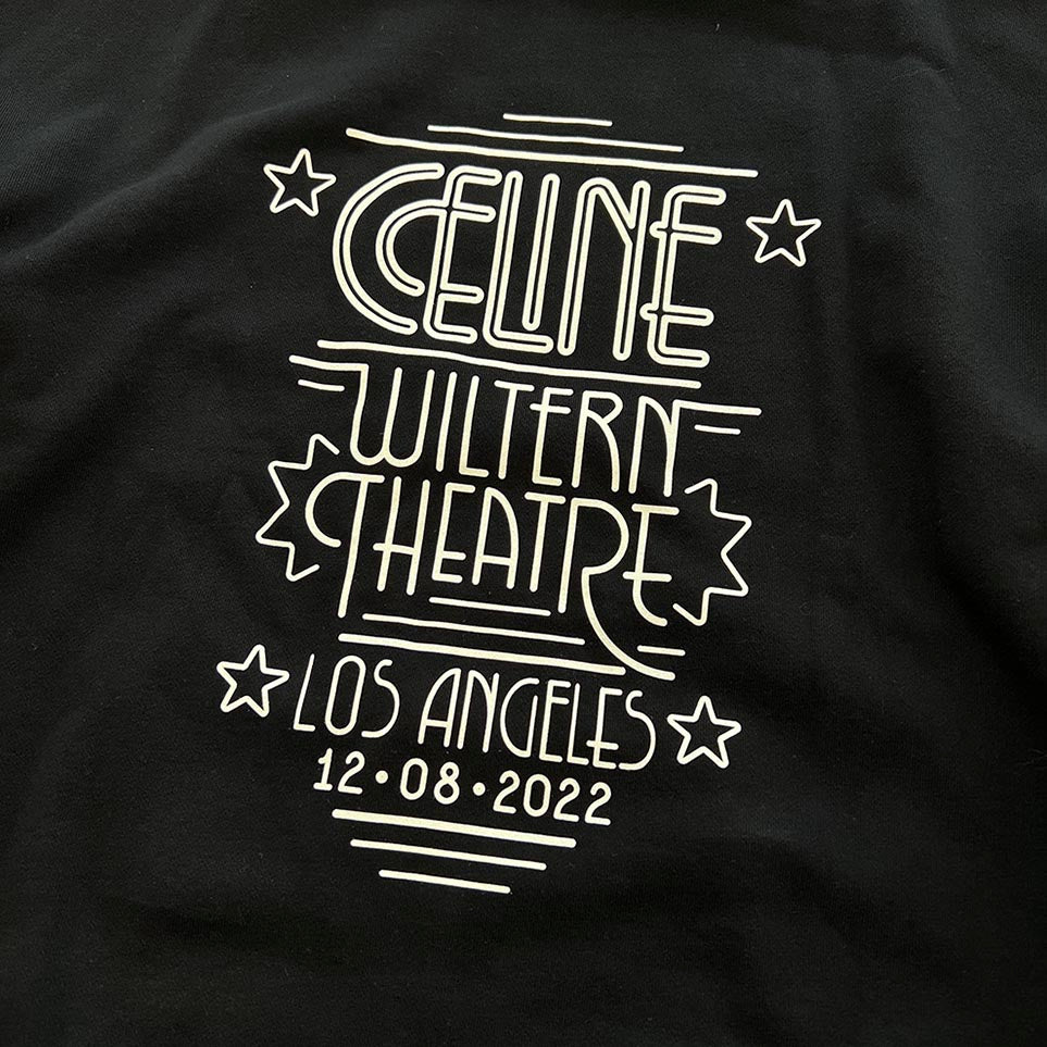 CELINE 23AW Back WILTERN Print Loose Fit Hoodie 2Y65C670Q.38AW Size XL セリーヌ バック ウィルターン プリント ルーズフィット フーディ サイズXL