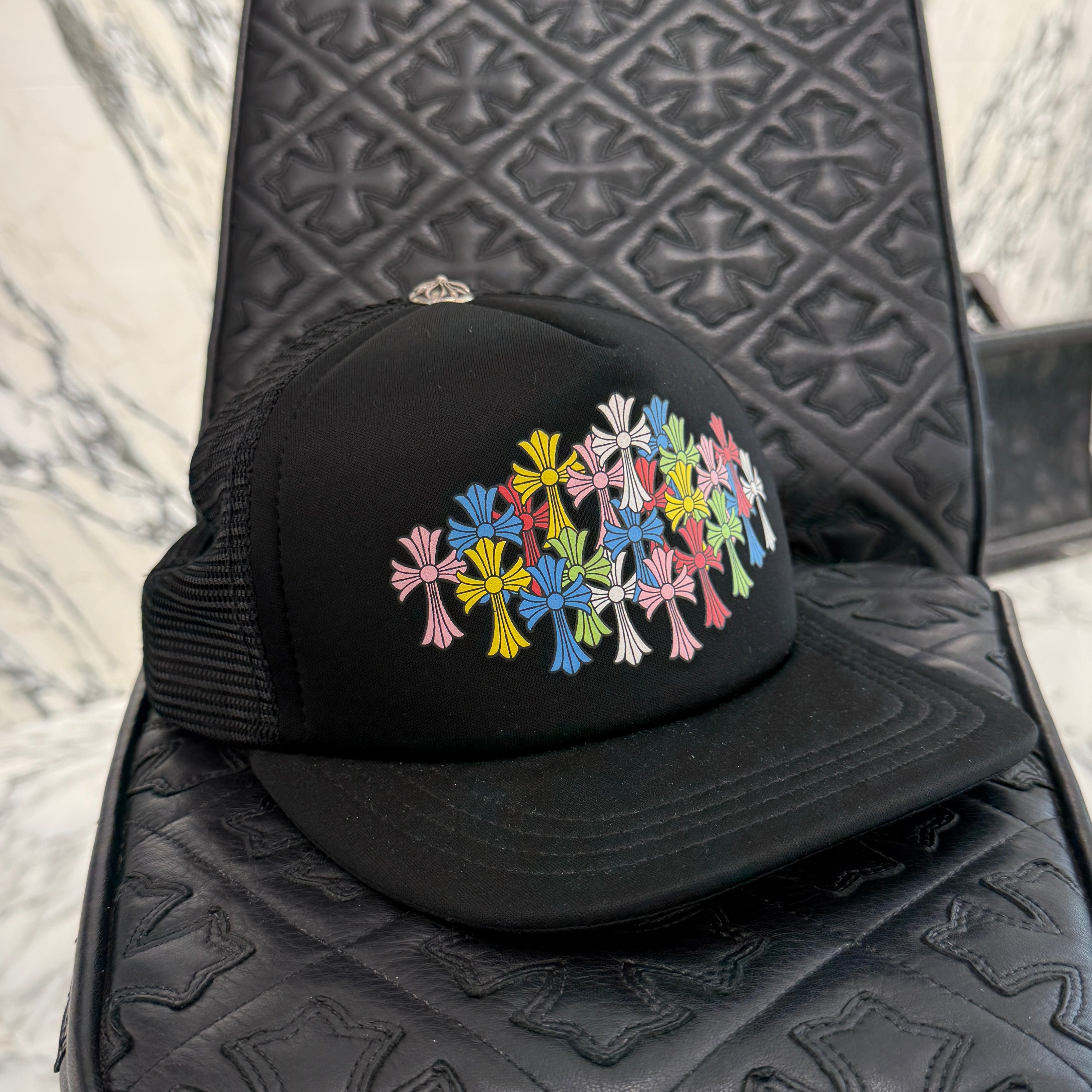 クロムハーツ キャップ マルチセメタリークロス CHROME HEARTS】マルチカラーセメタリークロス キャップ クロムハーツ