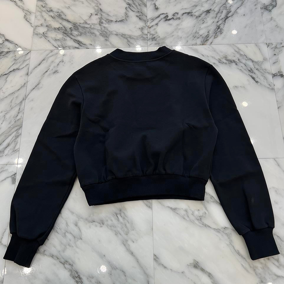 Dolce & Gabbana Neck Logo Embroidery Crewneck Sweat Shirt JB F9R50Z GDB6BI Size 36 ドルチェ&ガッバーナ ネックロゴ刺繍 クルーネック スウェットシャツ サイズ36